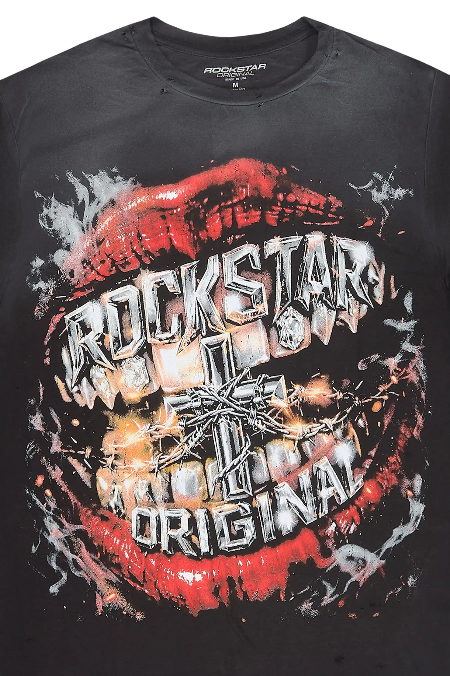 Antron Black Oversized Graphic T-Shirt