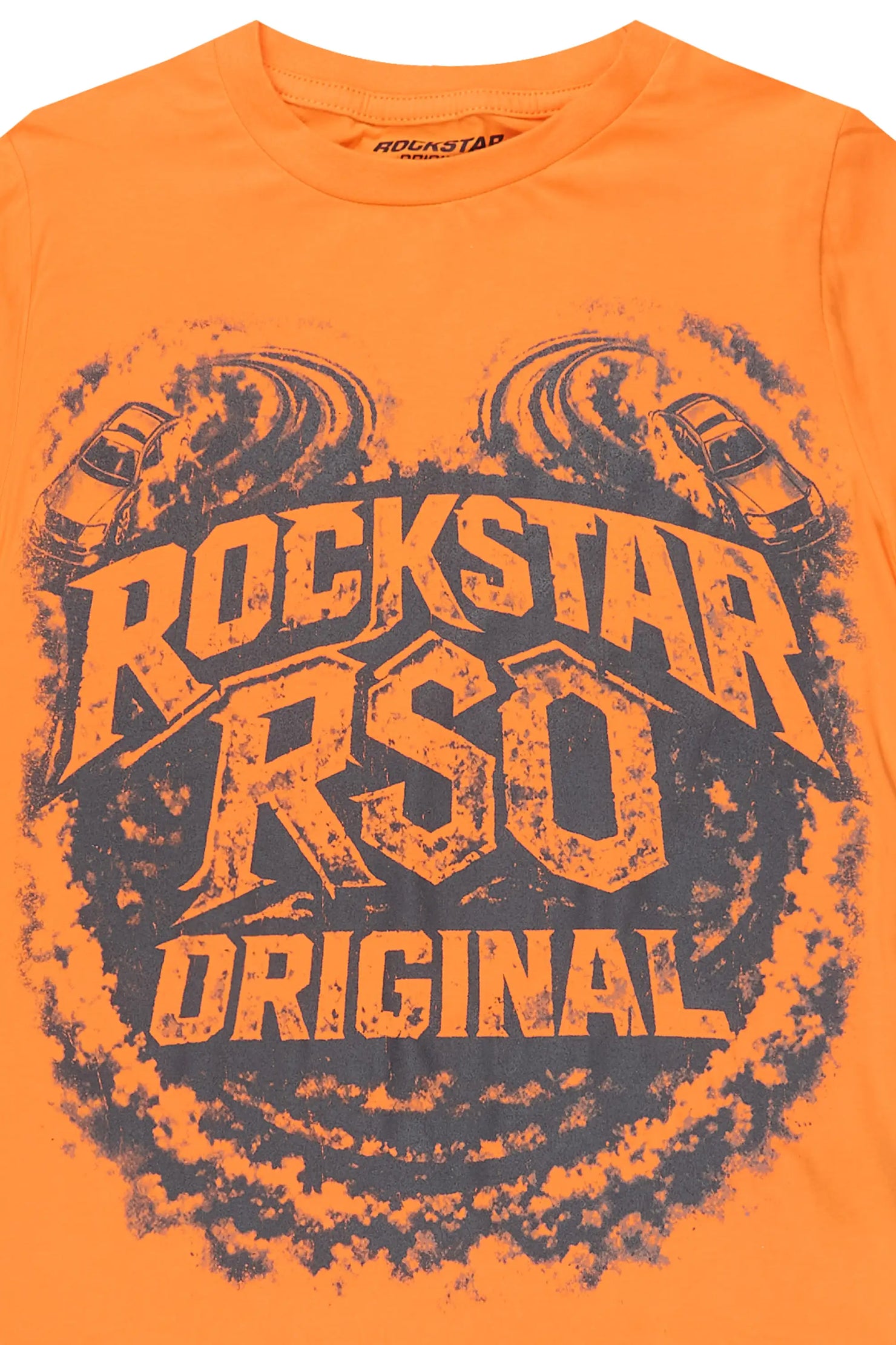 Boys Malen Orange Graphic T-Shirt
