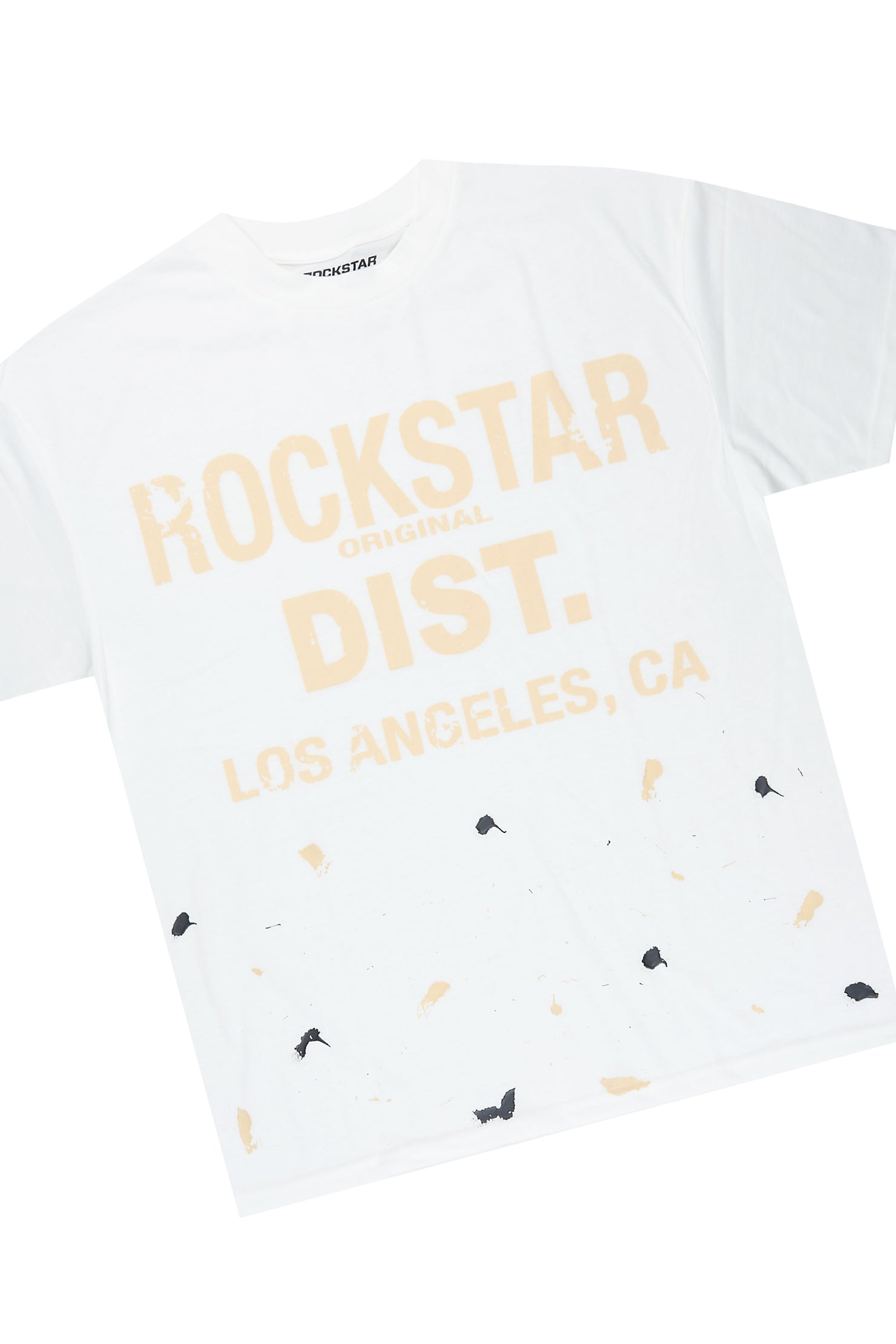 Scottie White/Beige Painter T-Shirt/Short Set