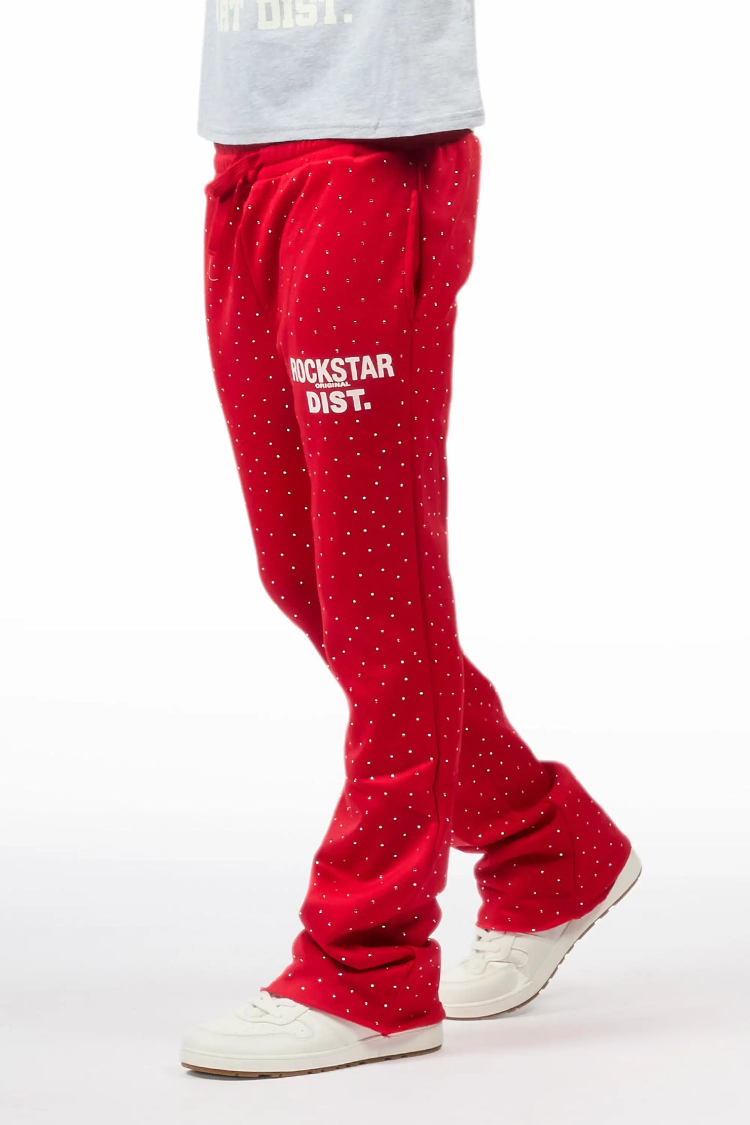 Boys Alpine Red Rhinestone Track pant