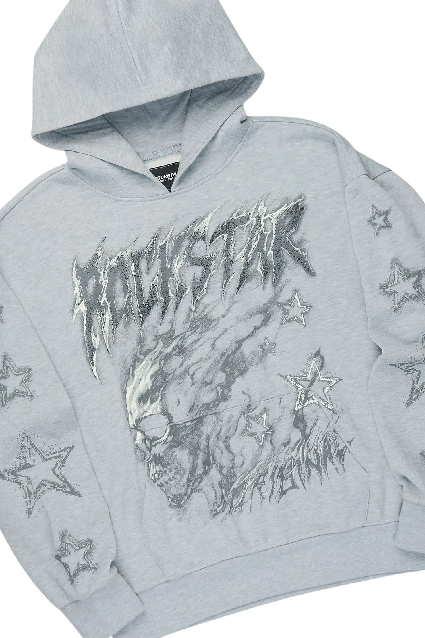 Jantra Heather Grey Hoodie/Baggy Pant Track Set