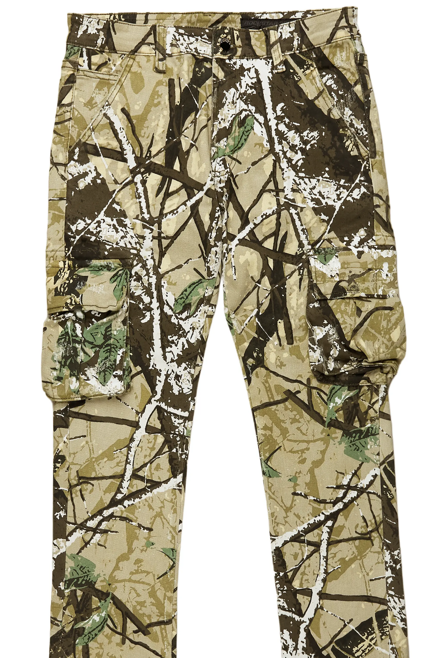 Kirrem Tree Camo Stacked Flare Jean