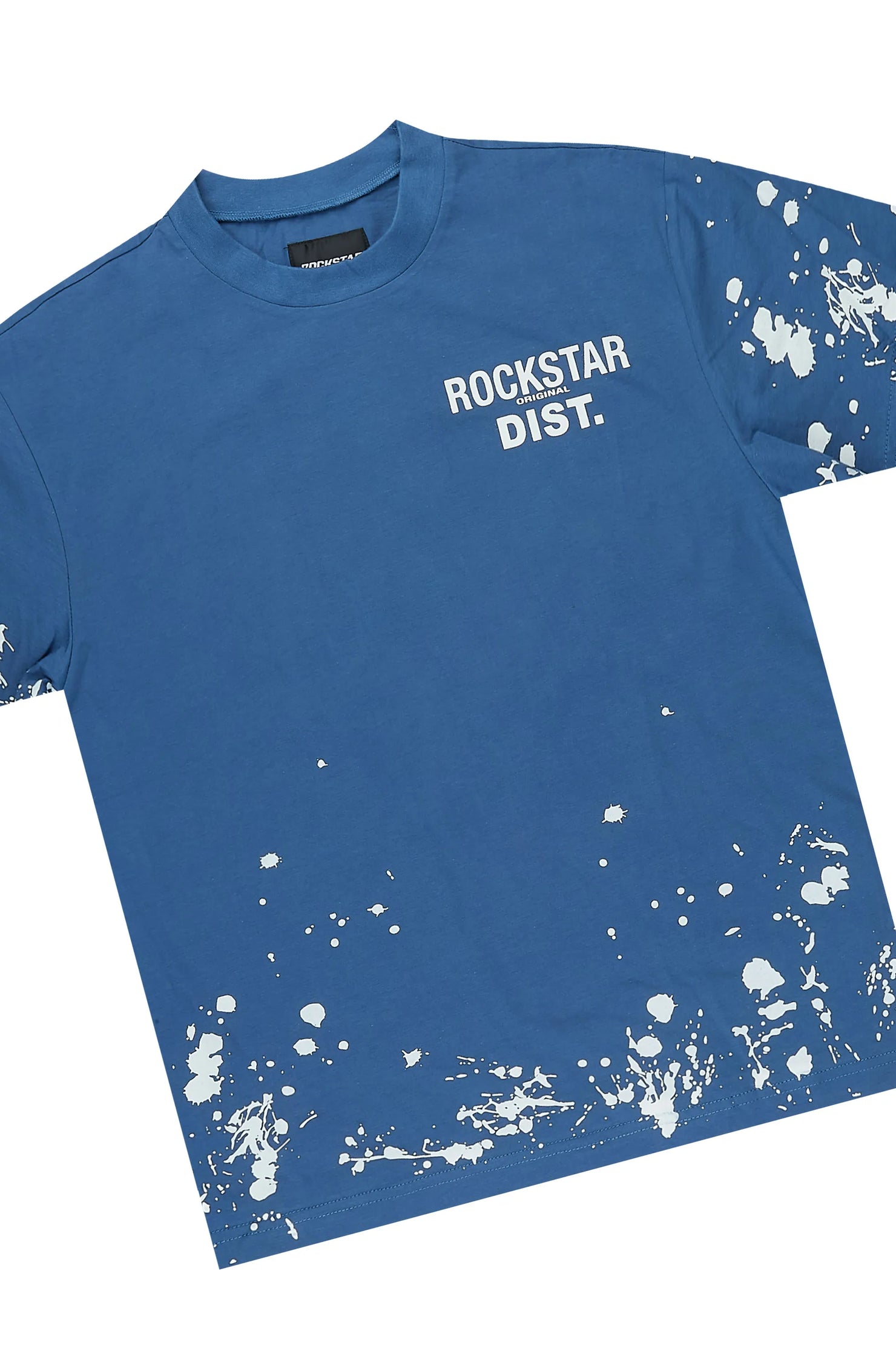 Boys Rafix Navy Graphic T-Shirt/Short Set