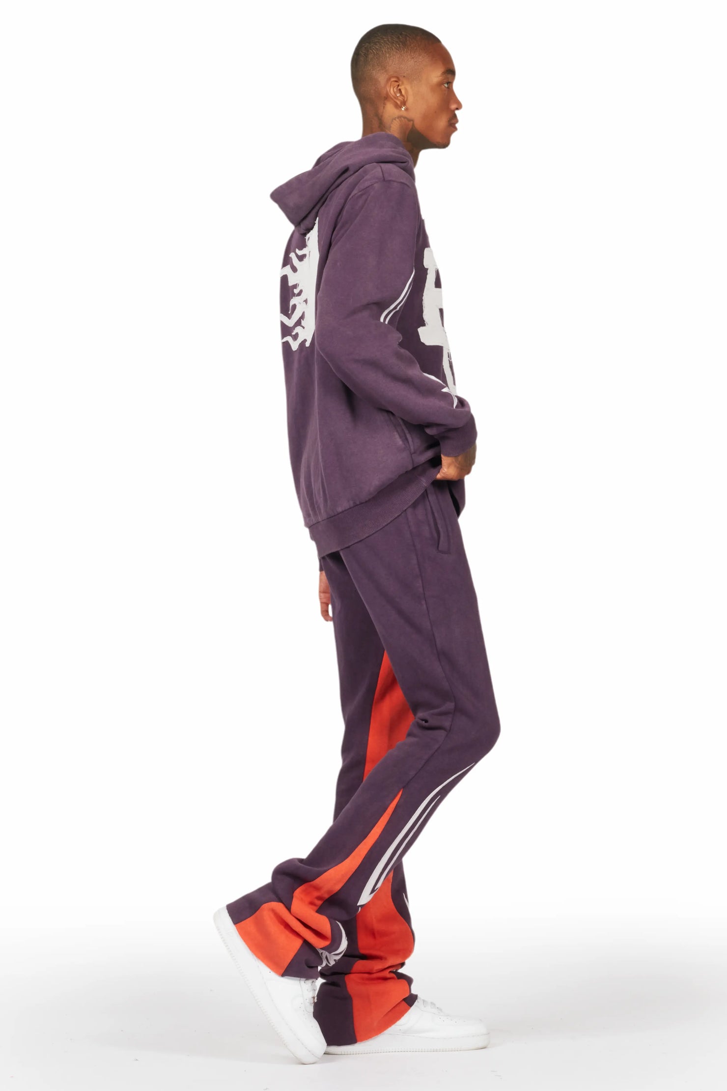 Pluton Purple Patchwork Stacked Track Set