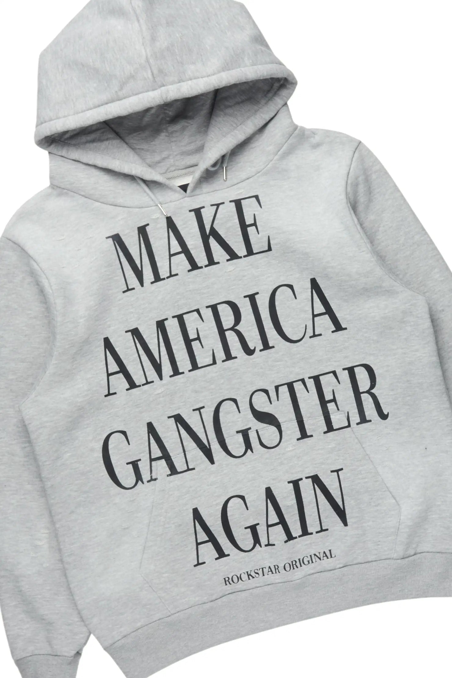 Drako Grey/Dark Grey Hoodie/Stacked Flare Jean Set