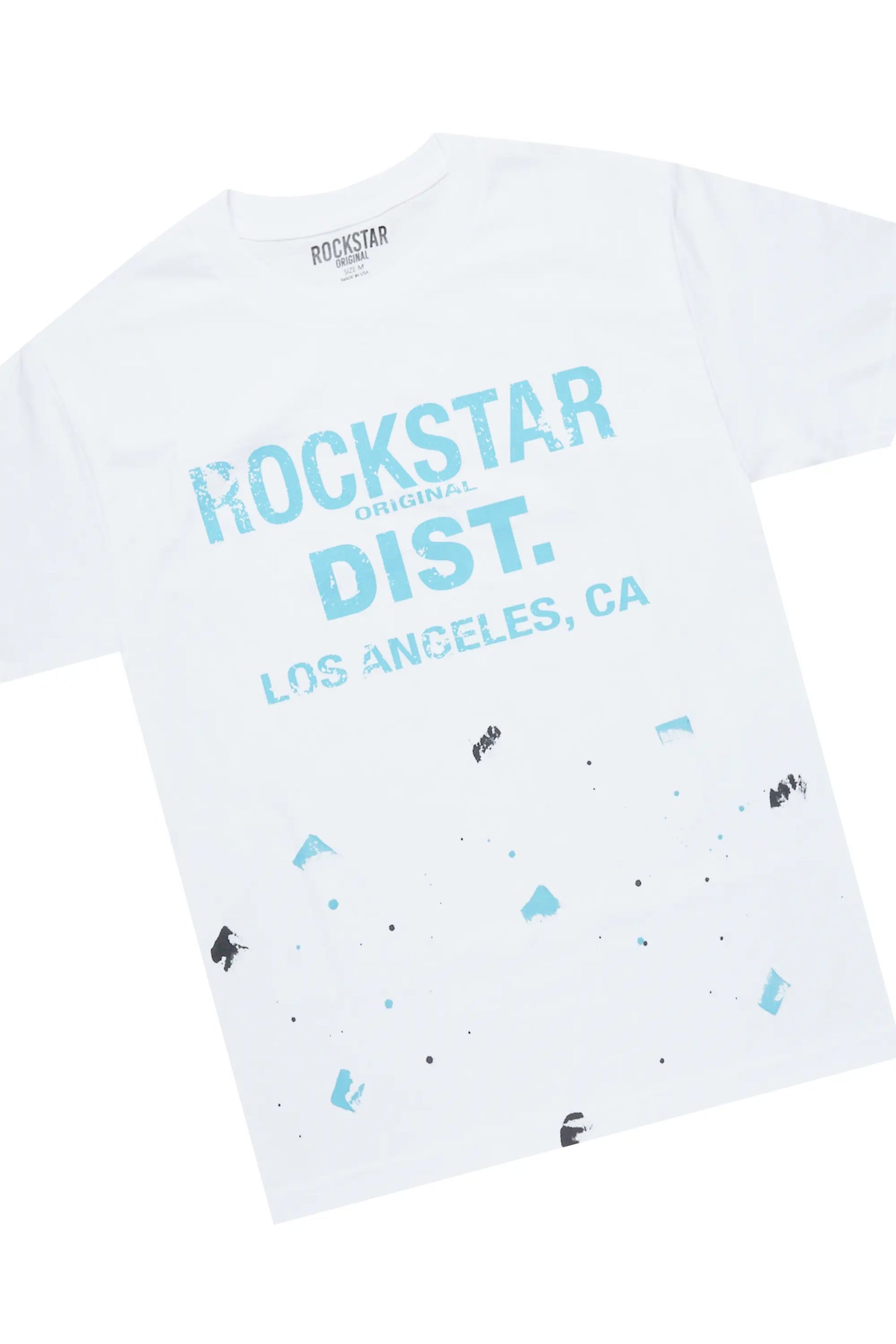 Scottie White/Blue T-Shirt/Super Stacked Flare Track Pant Set