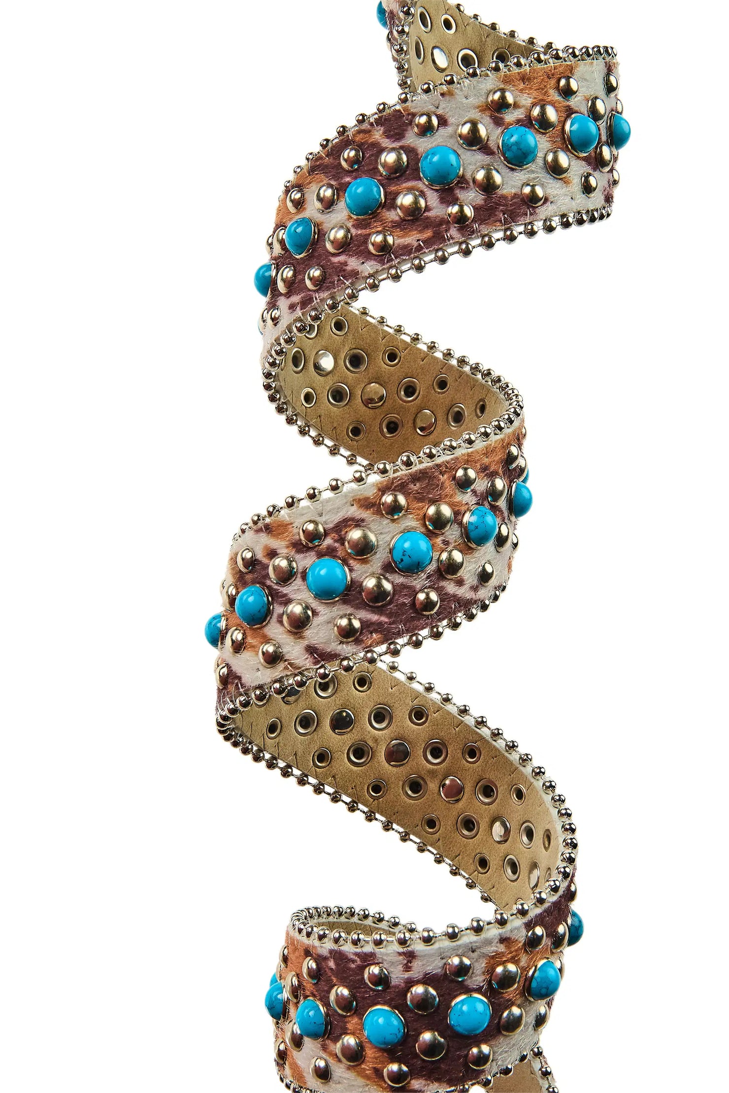 Hawk Brown Rhinestones Rockstar Logo Belt