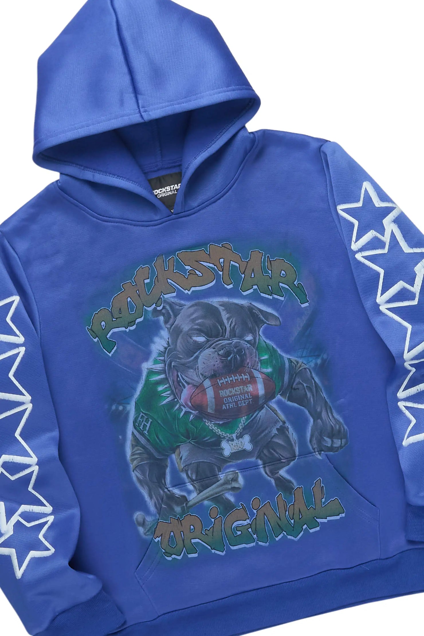 Boys Brayix Royal Blue/White Stacked Track Set