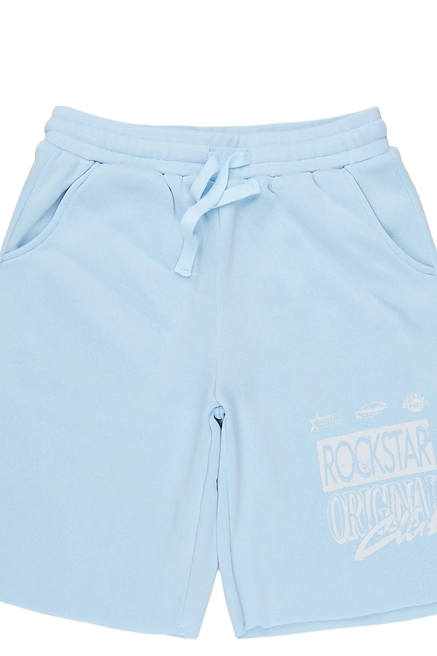 Boys Rylok Baby Blue Fleece Short