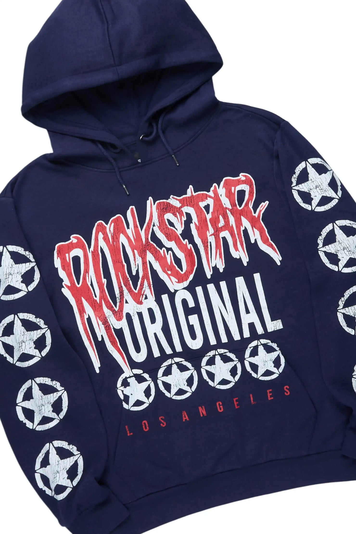 Wizzurd Navy/Red Hoodie Stacked Track Set