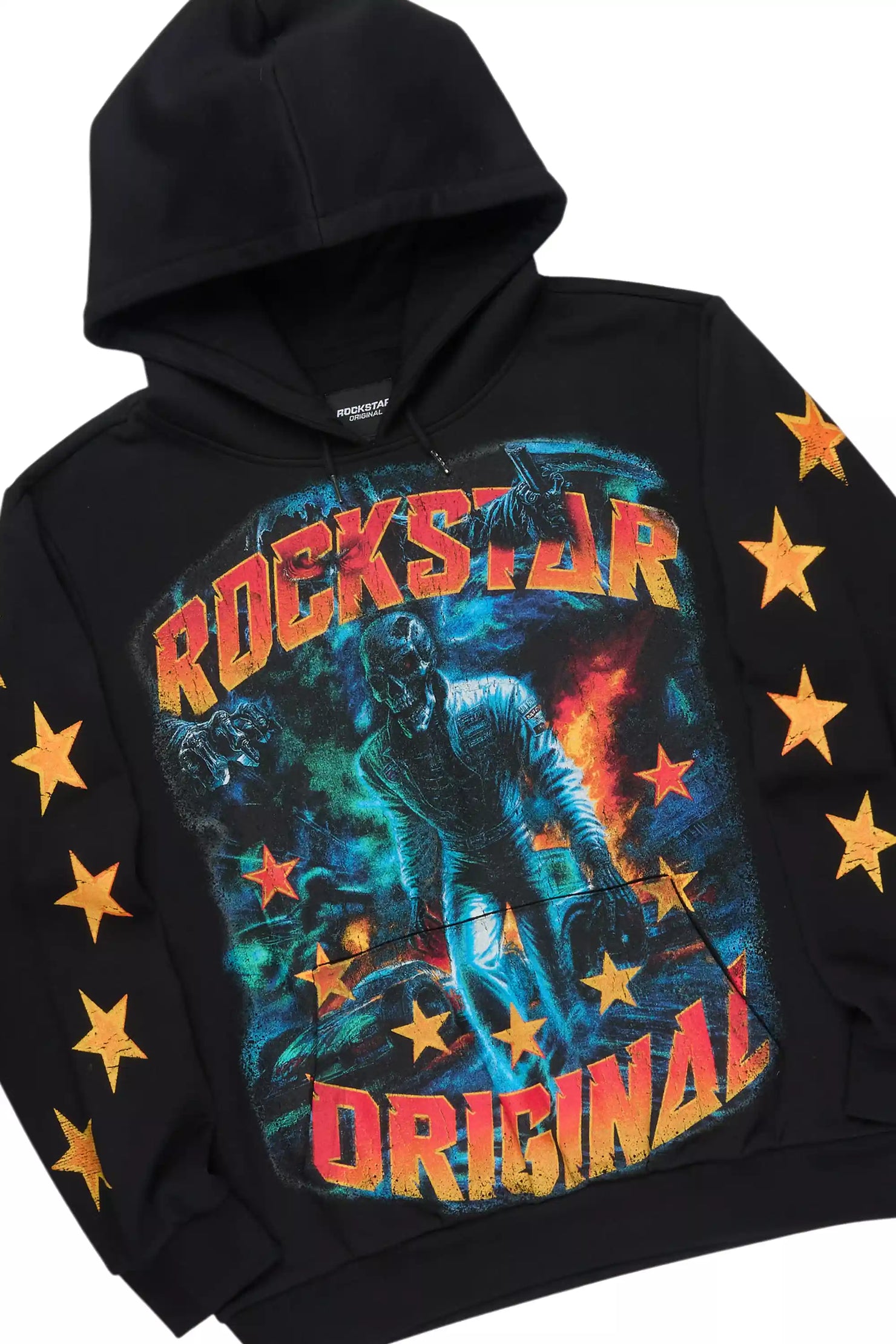 Torque Black Hoodie/Stacked Pant Track Set