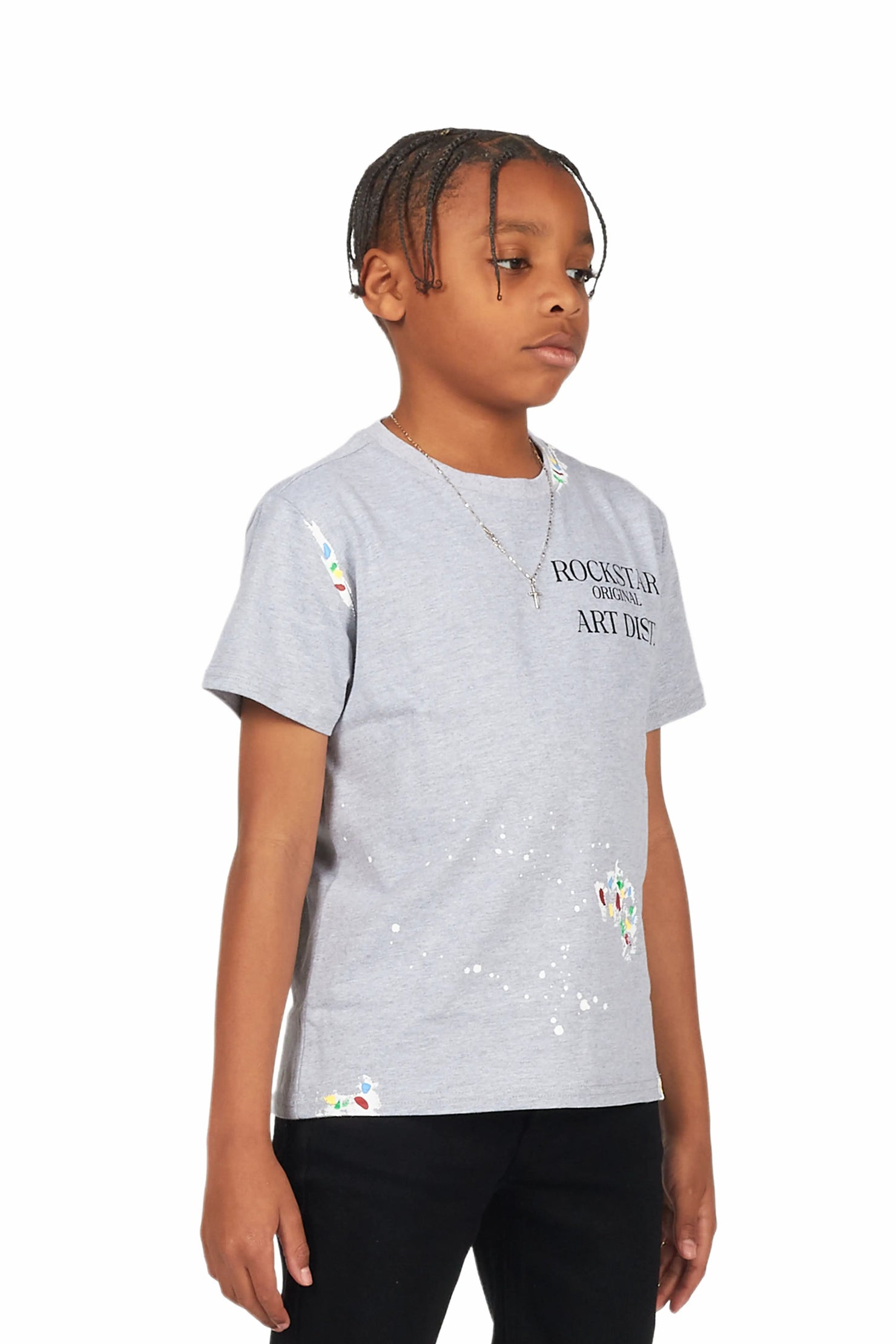 Boys Palmer Grey Graphic T-Shirt