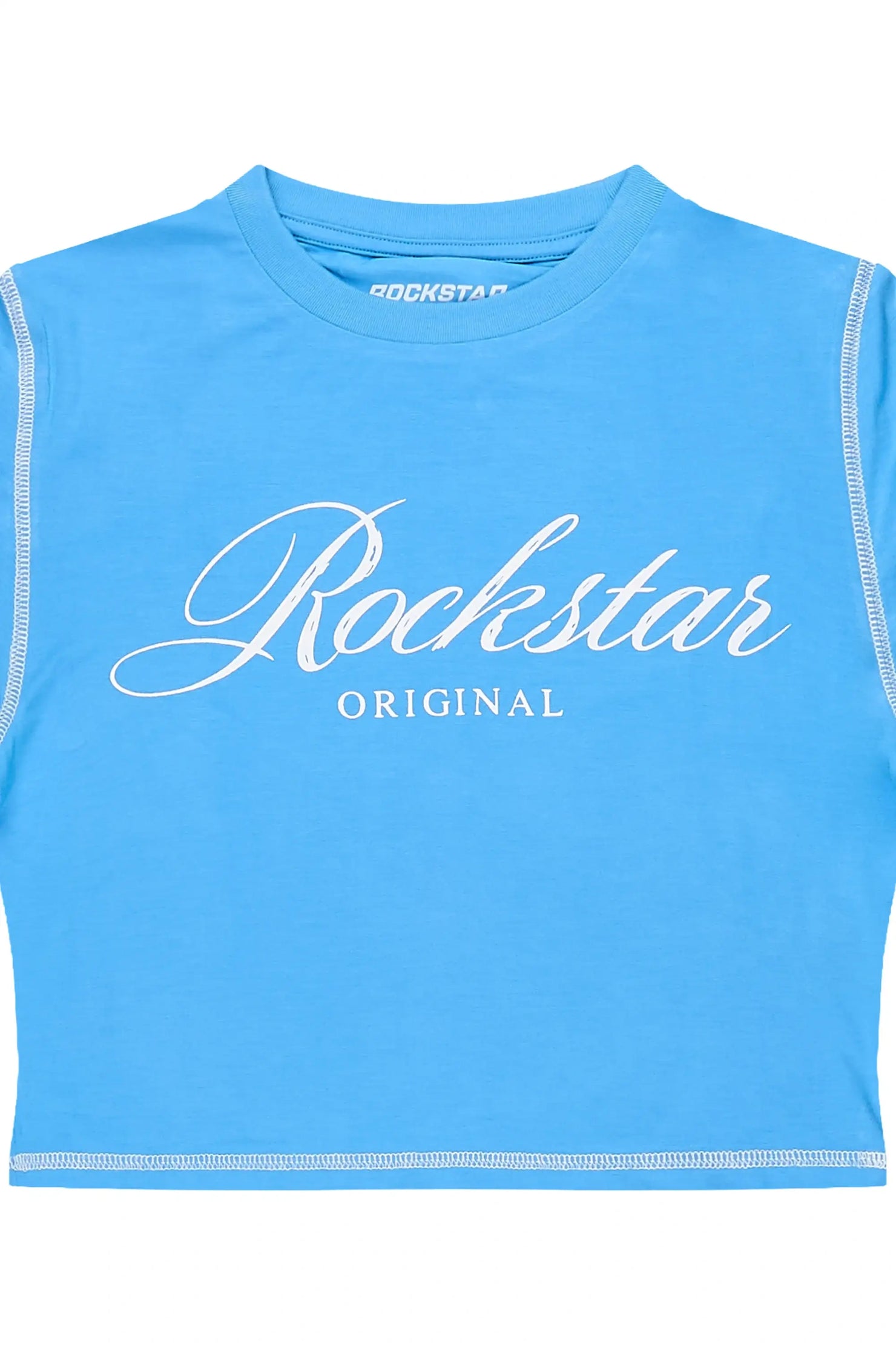 Sharae Blue Baby Tee Shirt