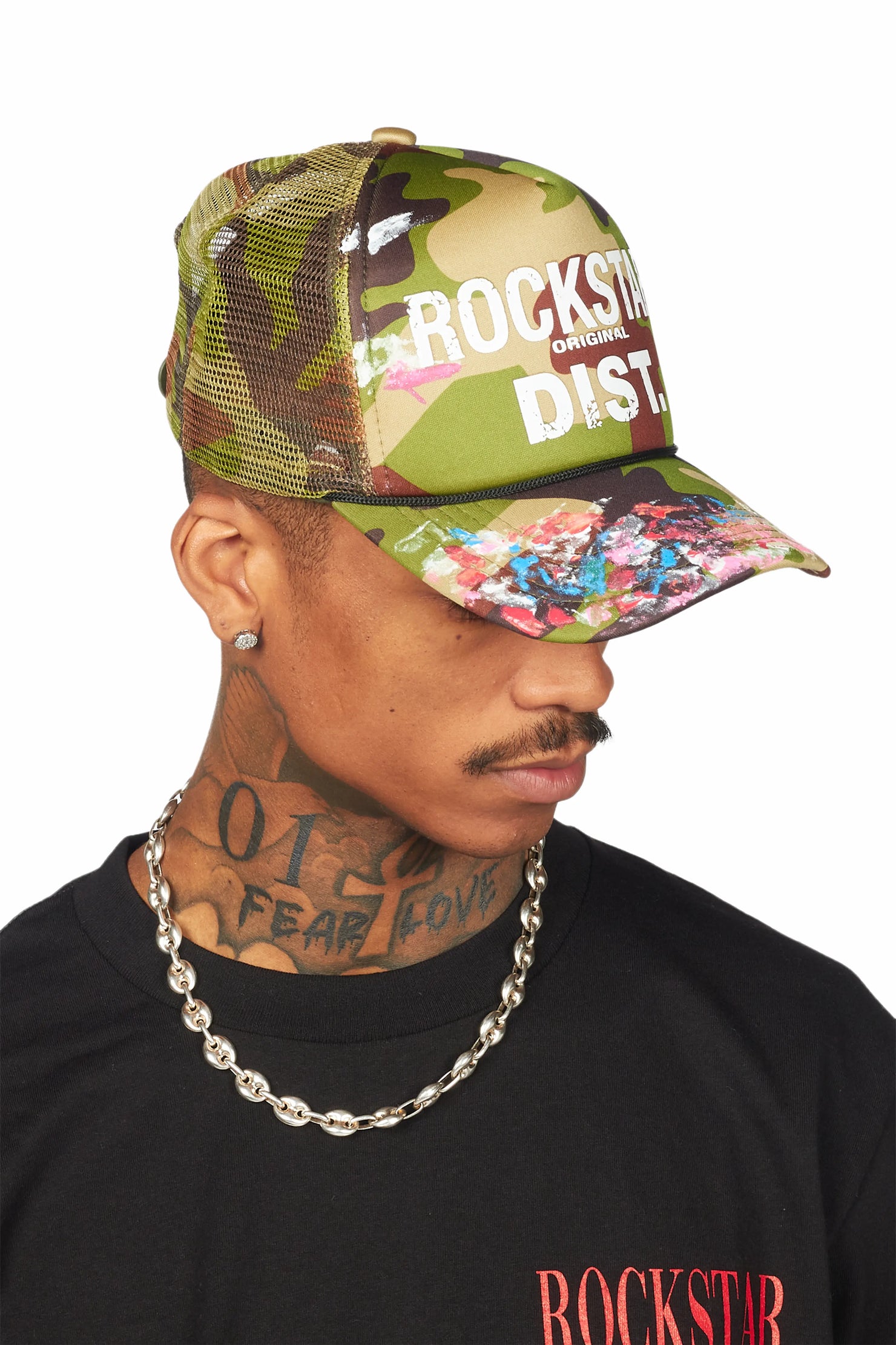 Yamal Green Camo Graphic Trucker Hat