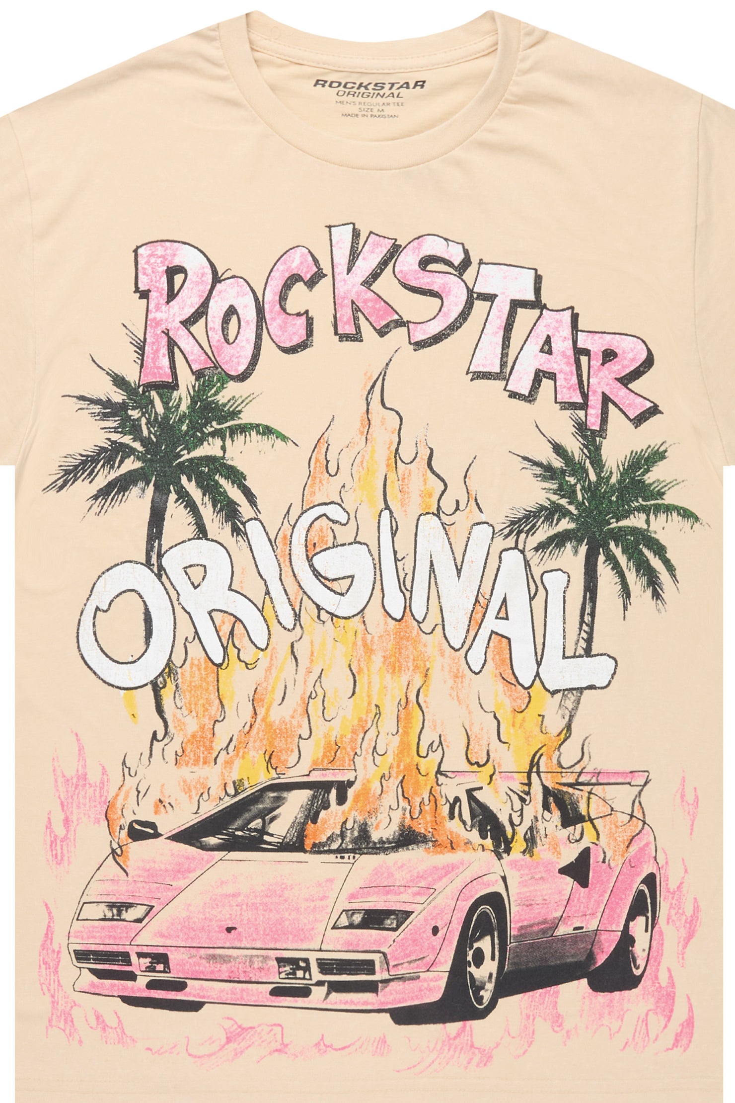 Moniqa Vintage Sand Oversized T-Shirt