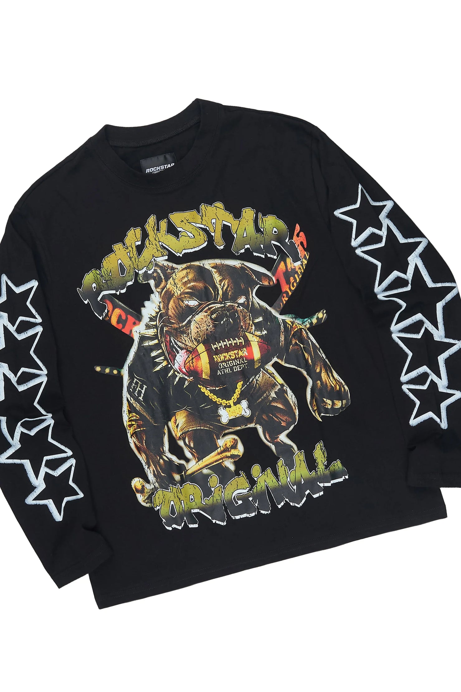 Boys Brayix Black/Black L/S T-Shirt Short Set