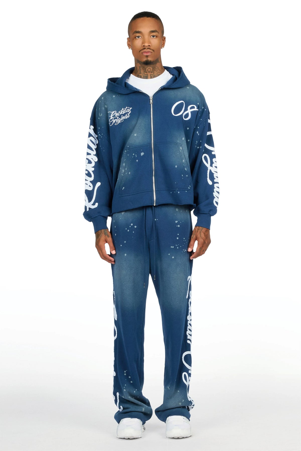 Hanif Navy Hoodie/Straight Pant Track Set
