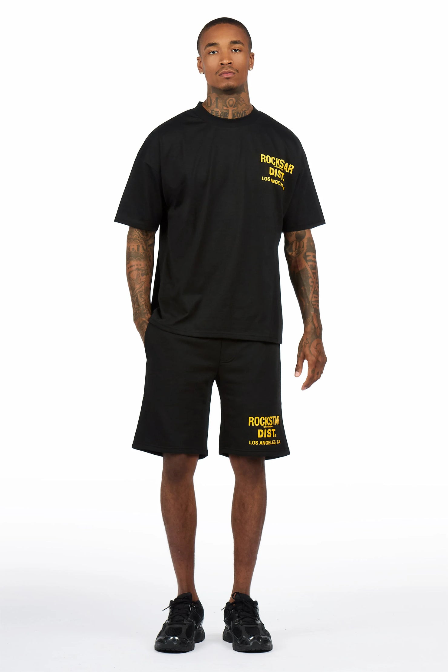 Lake Black T-Shirt/Short Set