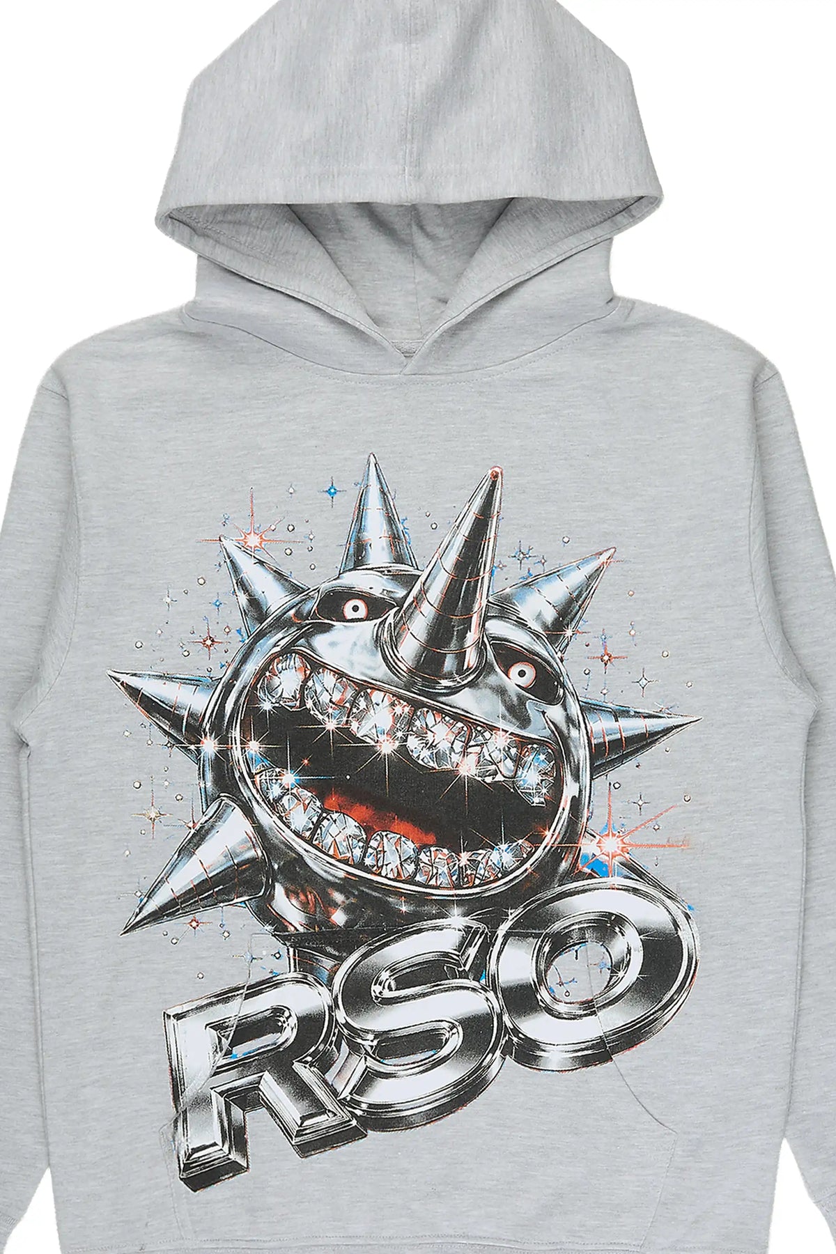 Boys Hagger Heather Grey Graphic Hoodie