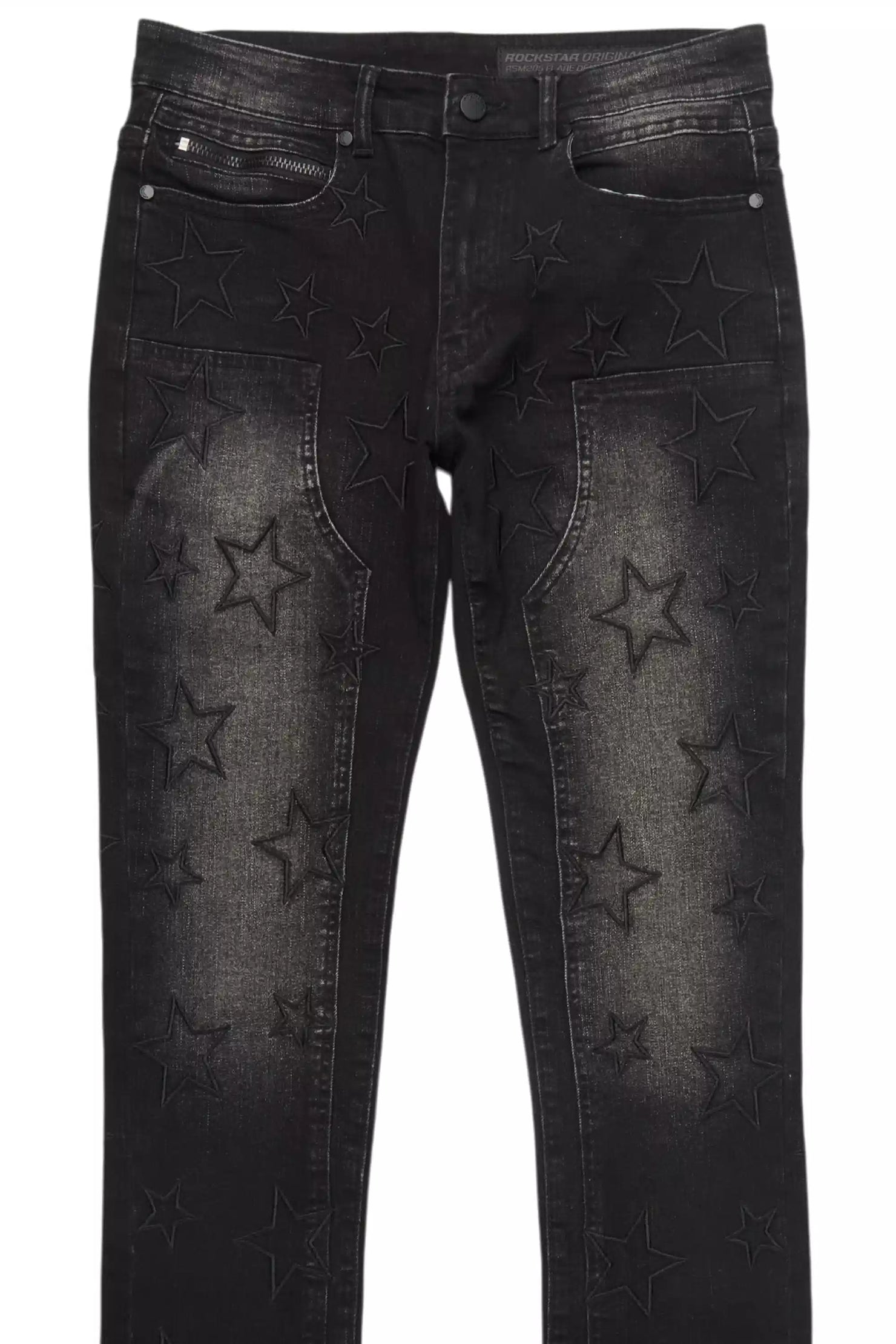 Starship Dark Grey Stacked Flare Jean