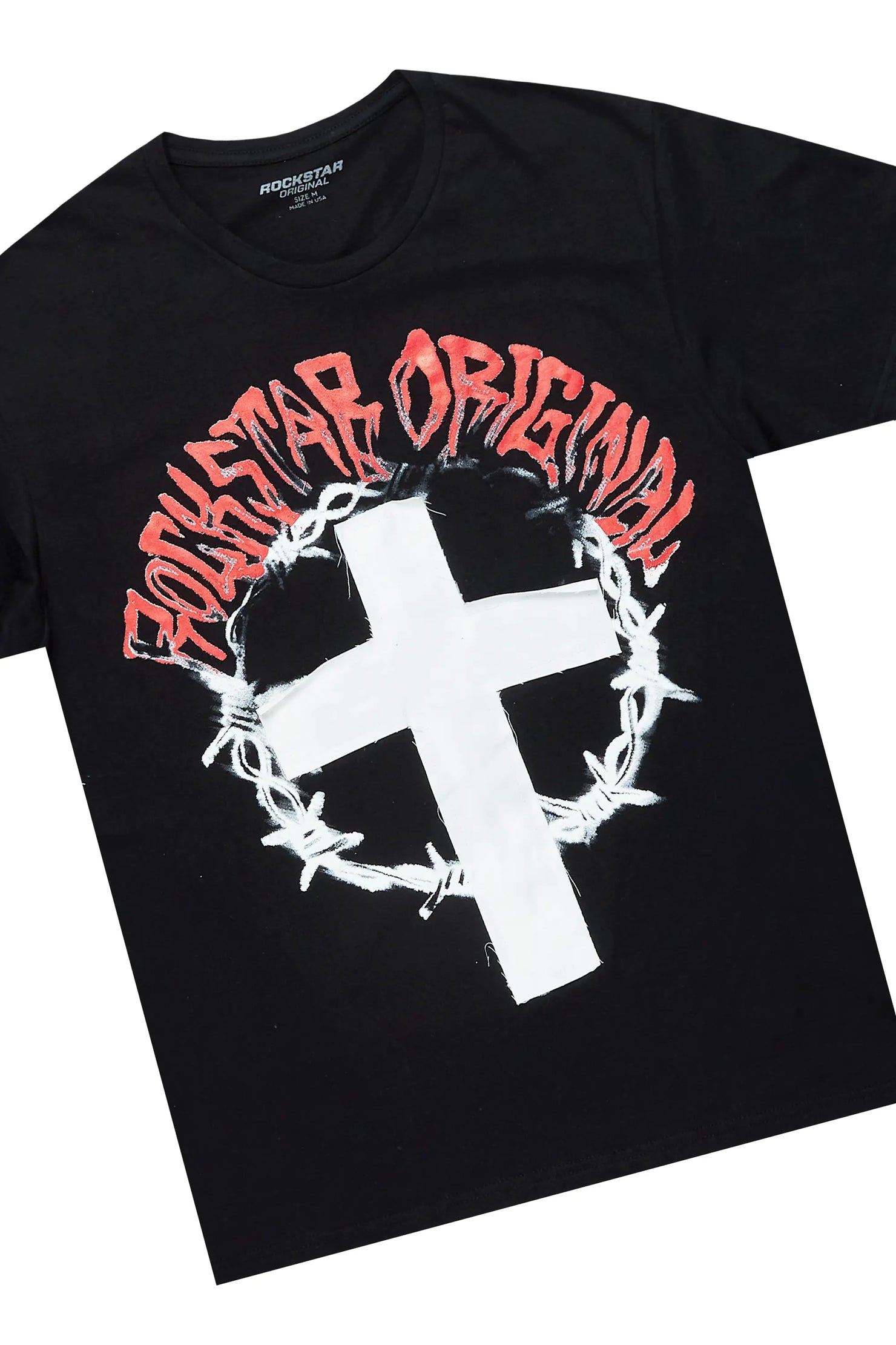 Hasim Black T-Shirt/Stacked Flare Track Set