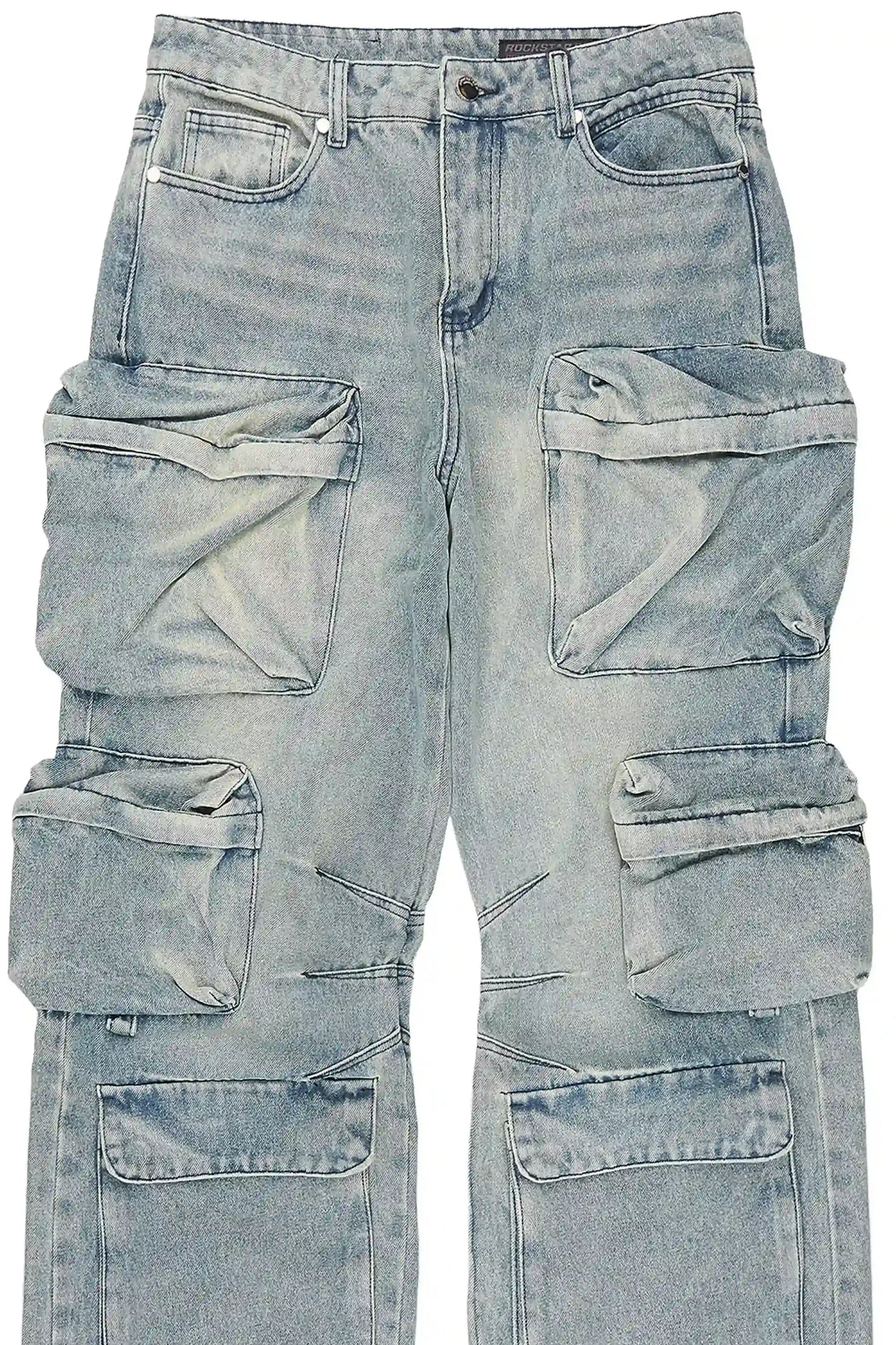 Mahesh Vintage Blue Baggy Fit Jean