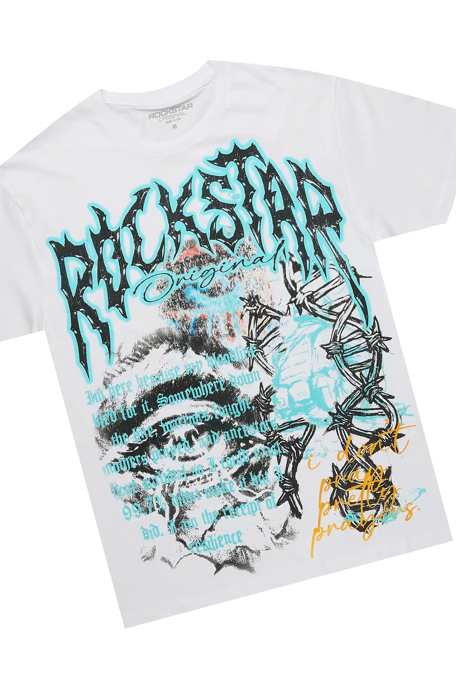 Terrina White Tee & Toniesha Light Wash Jean Set