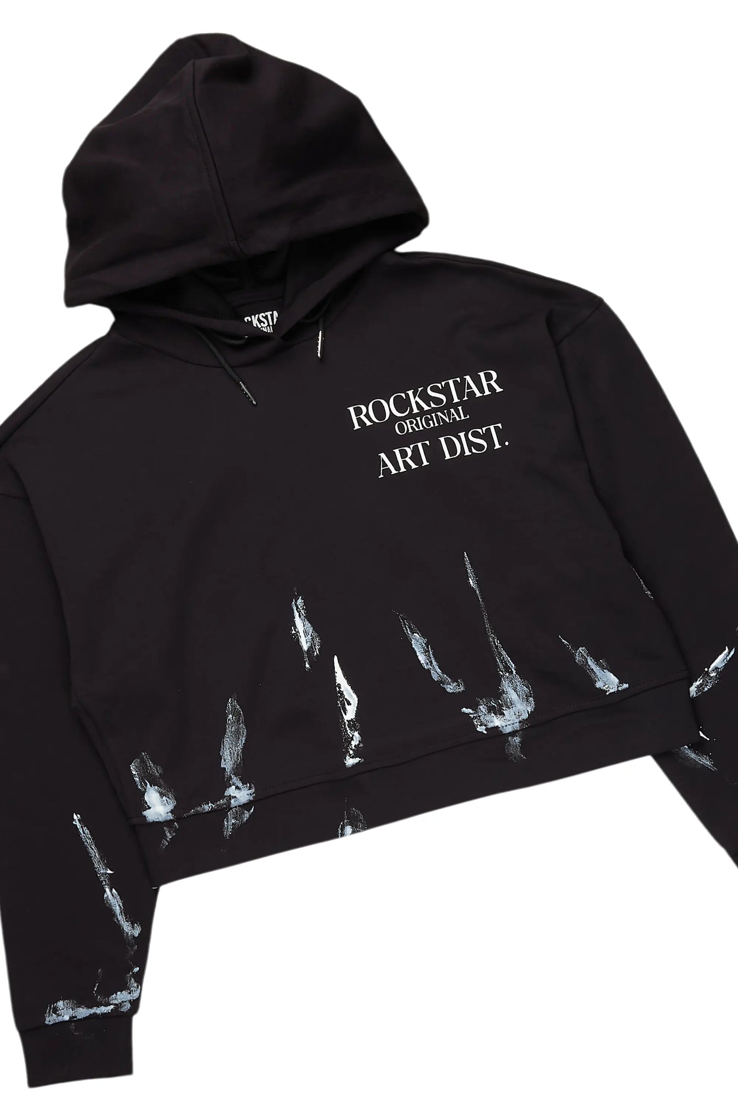 Marteona Black Hoodie/Super Stacked Jean Set