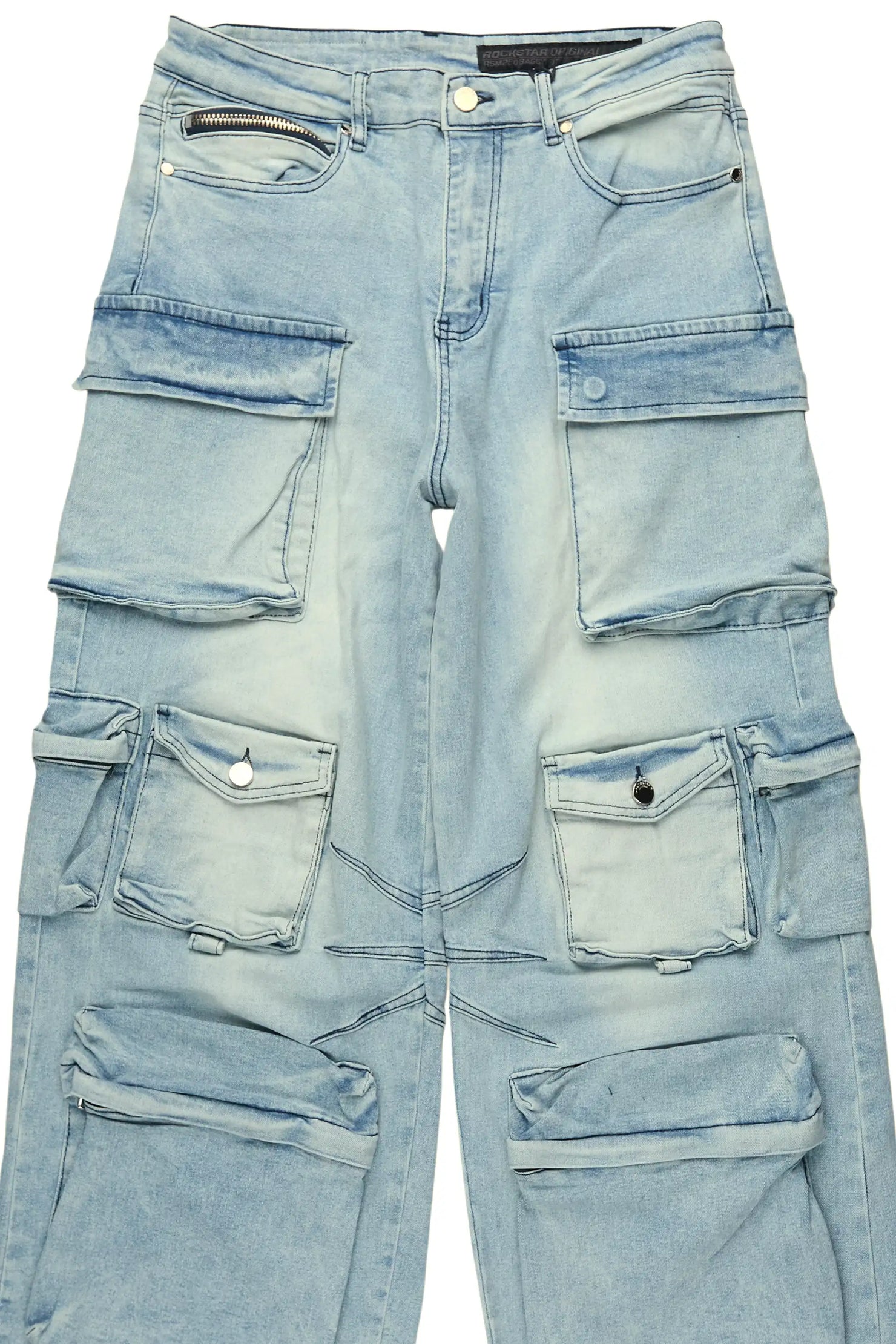 Mahesh Blue Baggy Cargo Jean