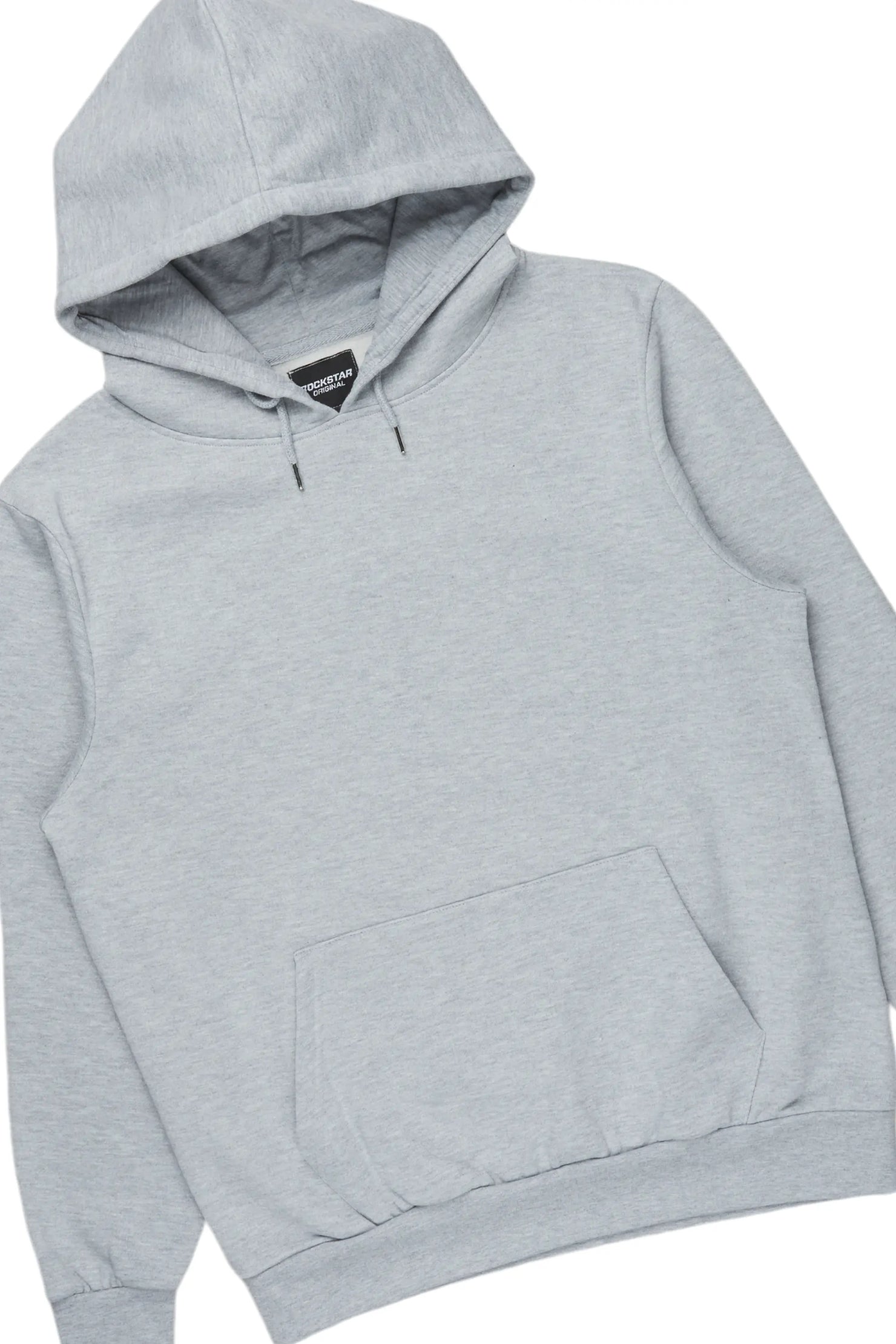 Basic Heather Grey Hoodie/Super Stacked Flare Track Set