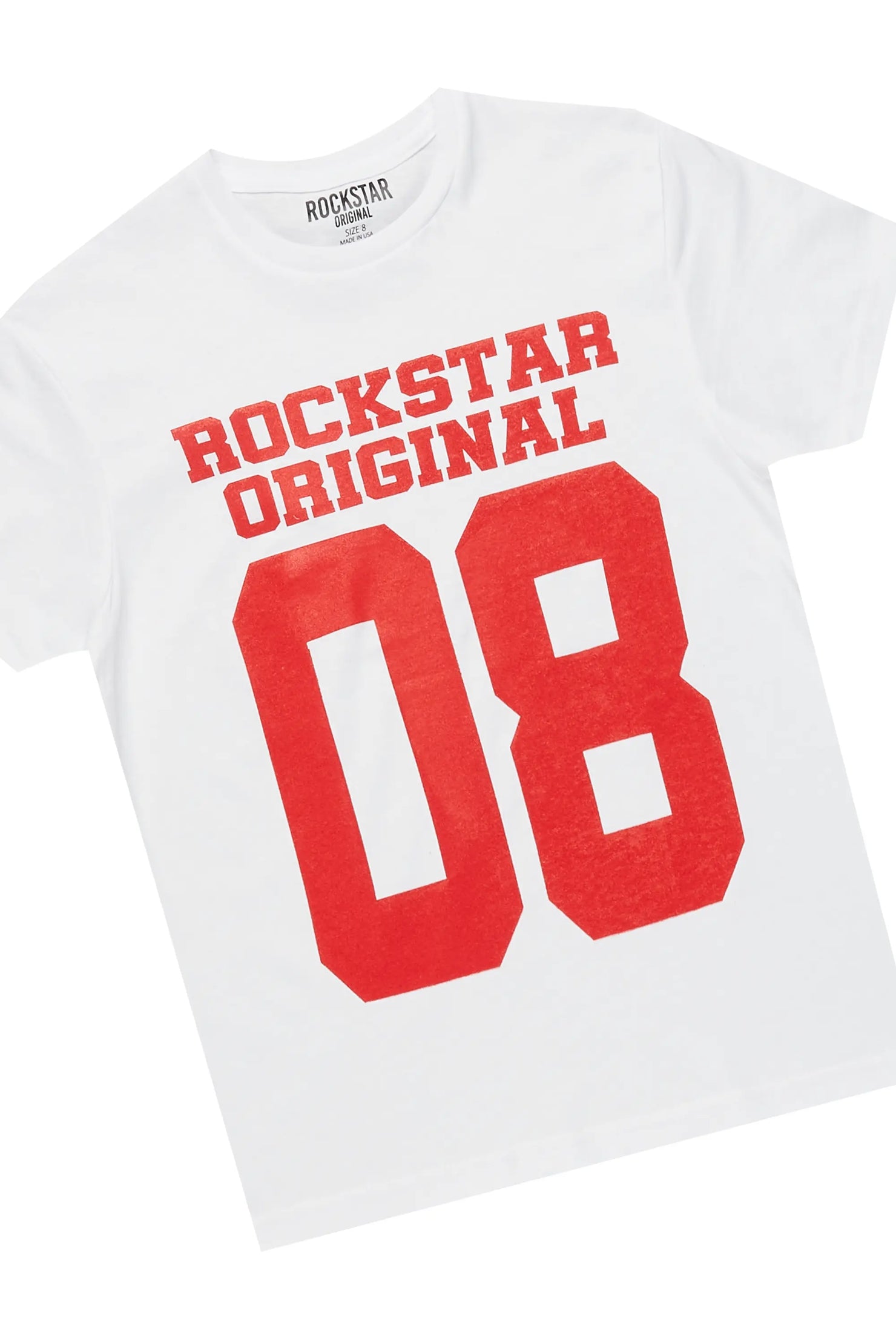 Boys Noa White/Grey T-Shirt Super Stacked Set