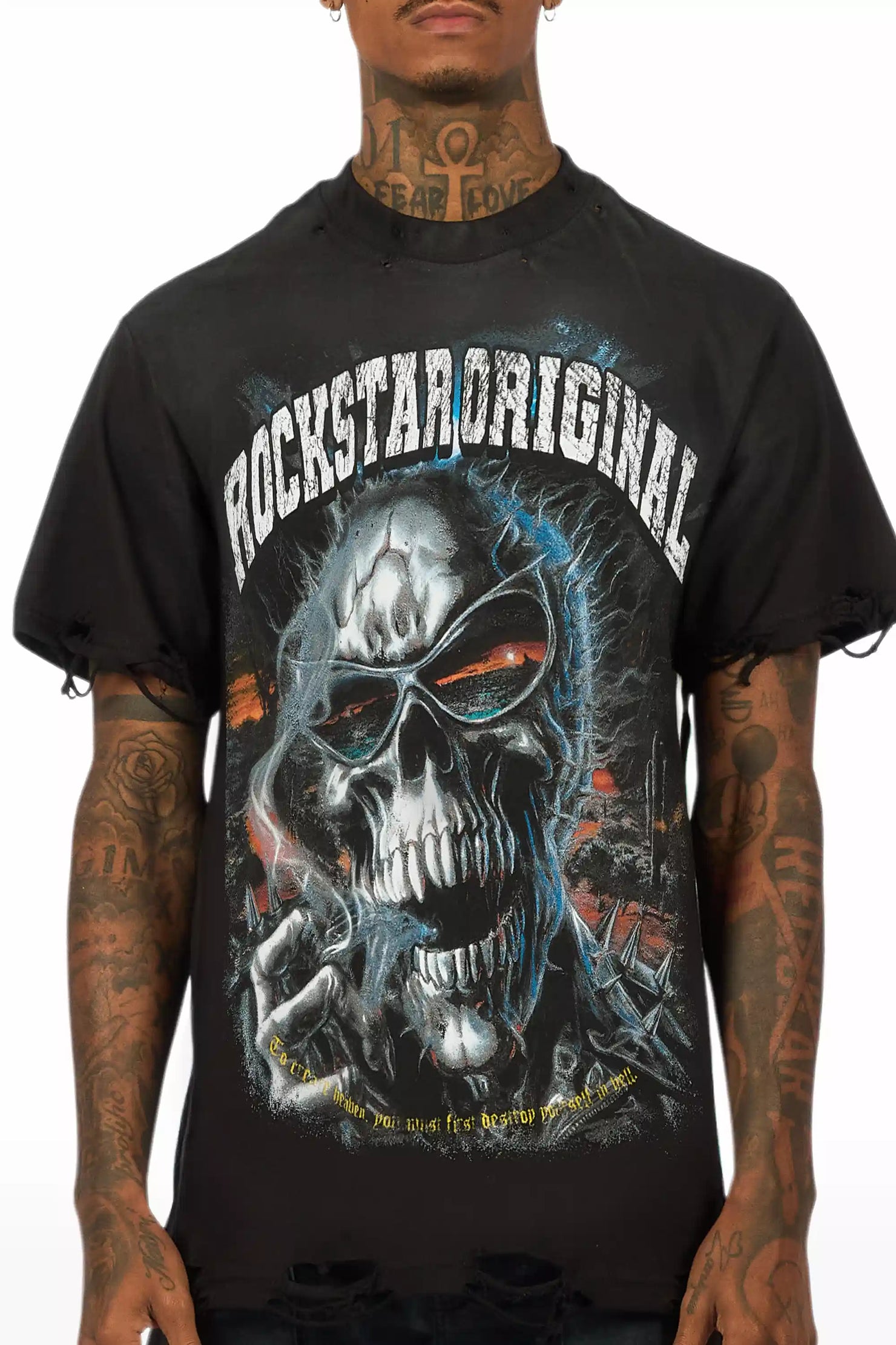 Slate Black/Multi Oversized Graphic T-Shirt