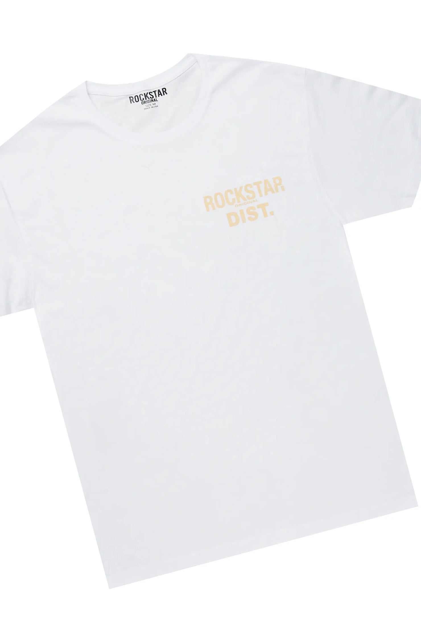 Lake White/Beige T-Shirt/Stacked Flare Cargo Jean Bundle