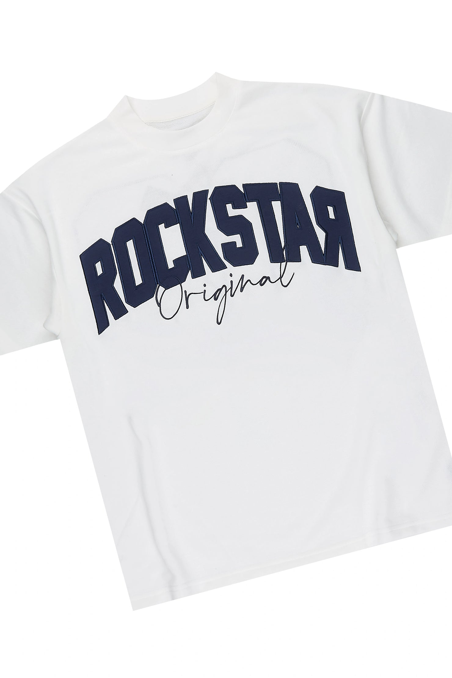 Zymir Blue French Terry Chenille Tee/ French Terry Relaxed Track Set