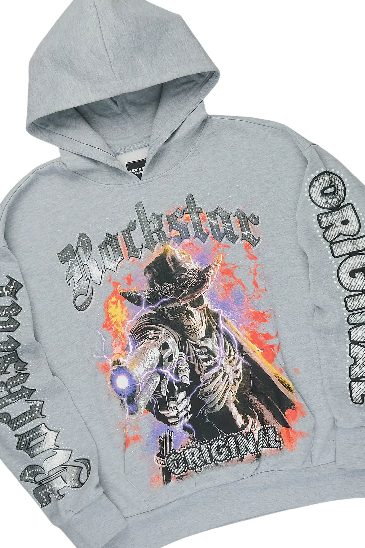 Krome Heather Grey Hoodie/Baggy Pant Track Set