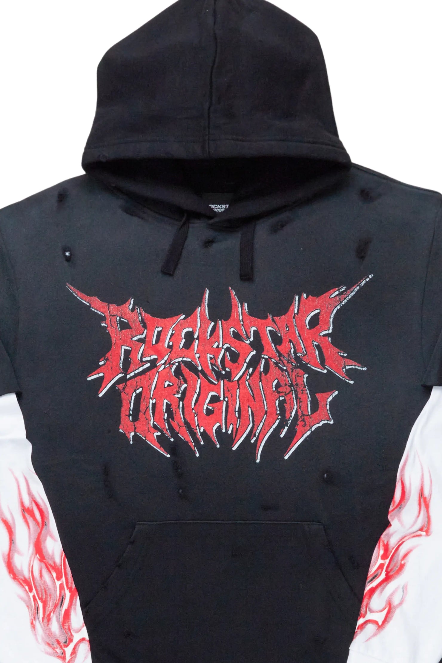 Wael Black/White Graphic Hoodie