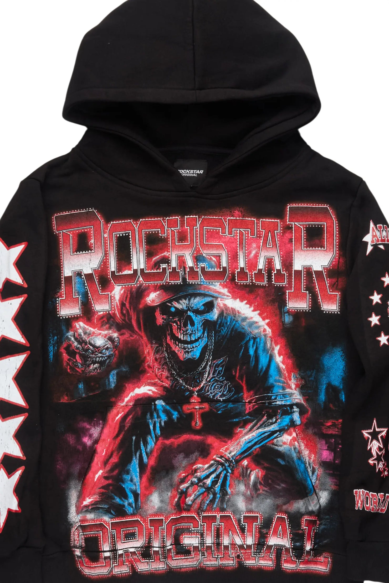 Marxe Black/Red Graphic Hoodie