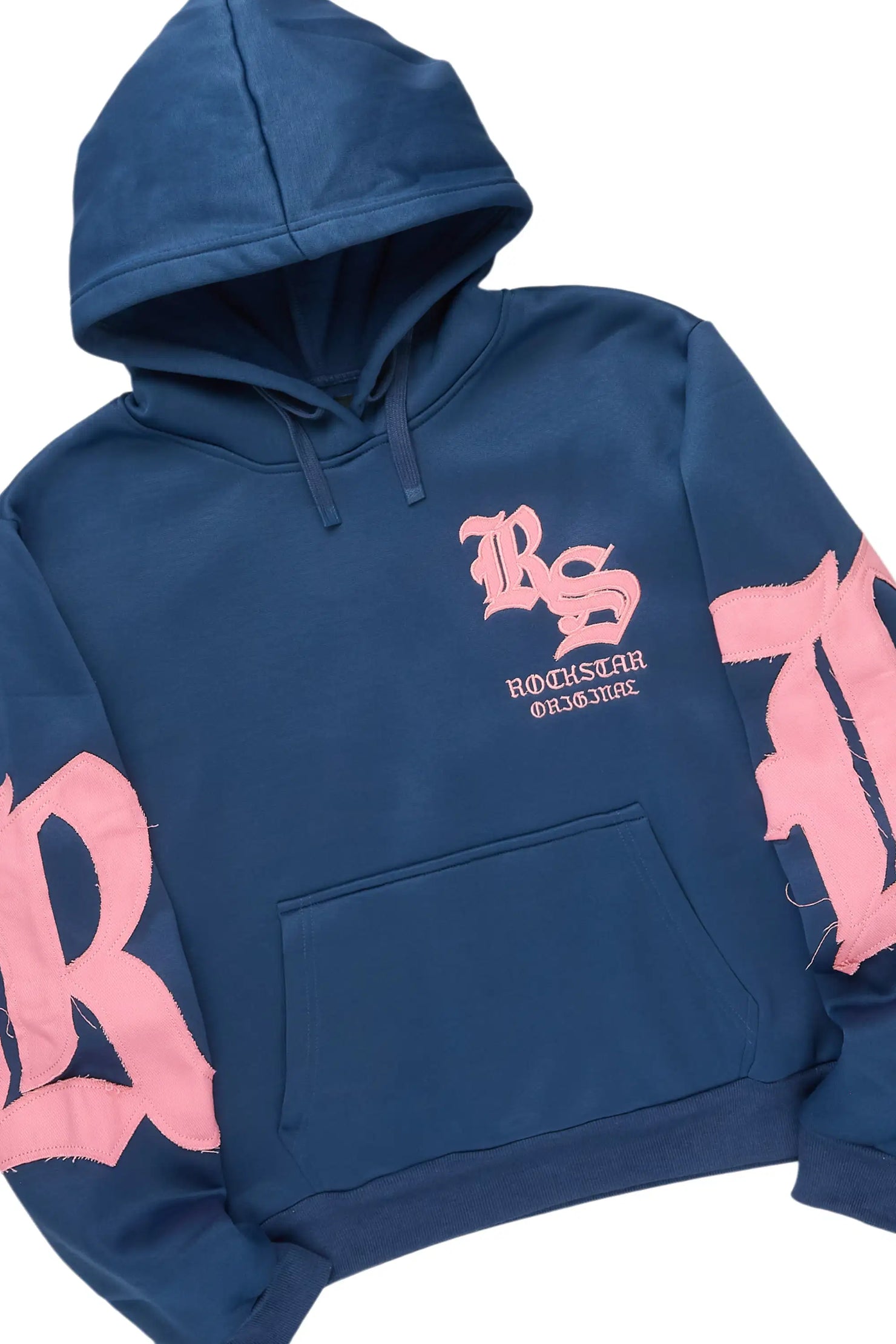 Shironda Navy Snap Stacked Track Set