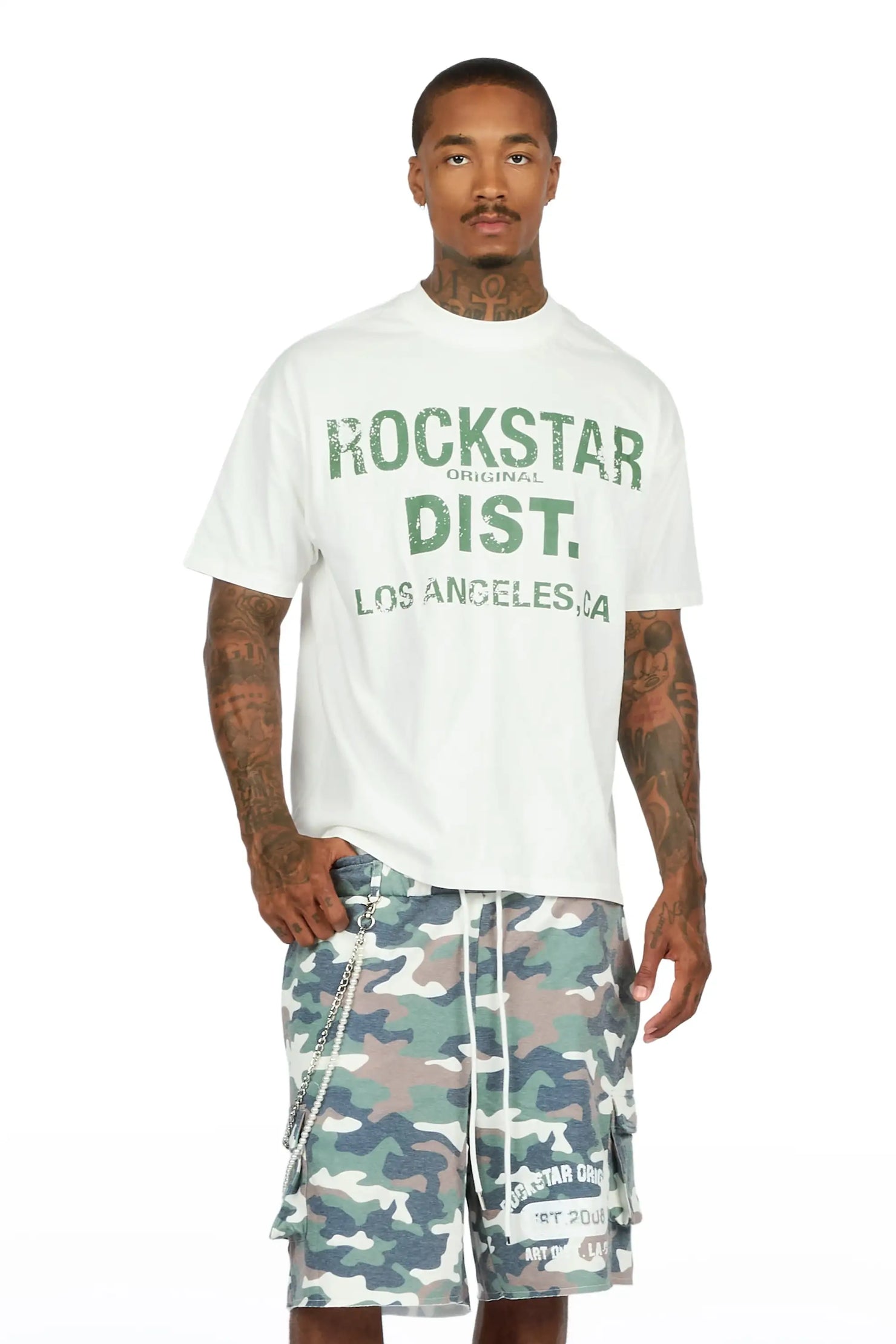Alexander Camo T-Shirt Double Waisted Jort Set