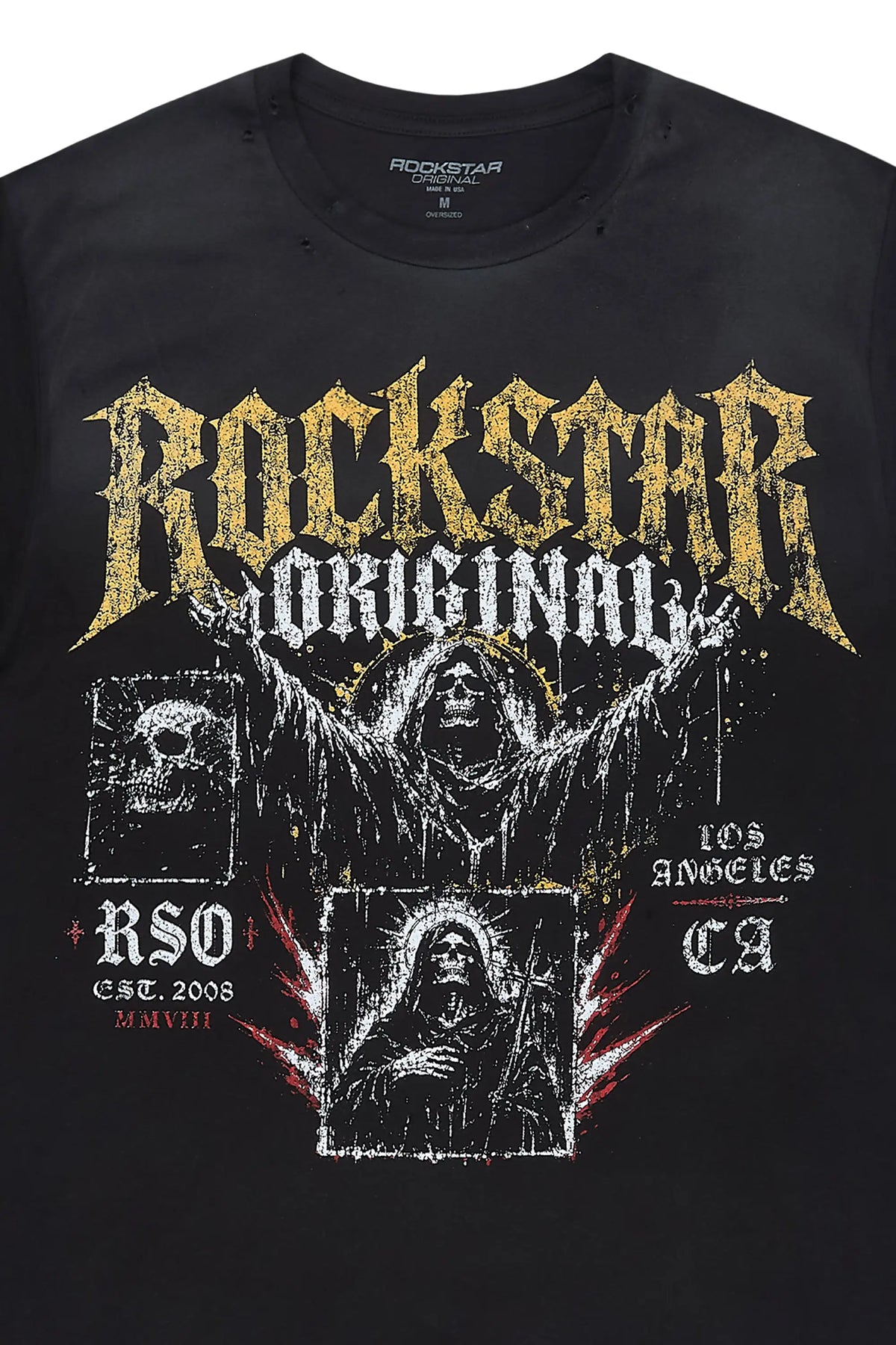 Cenotaph Black Oversized Graphic T-Shirt