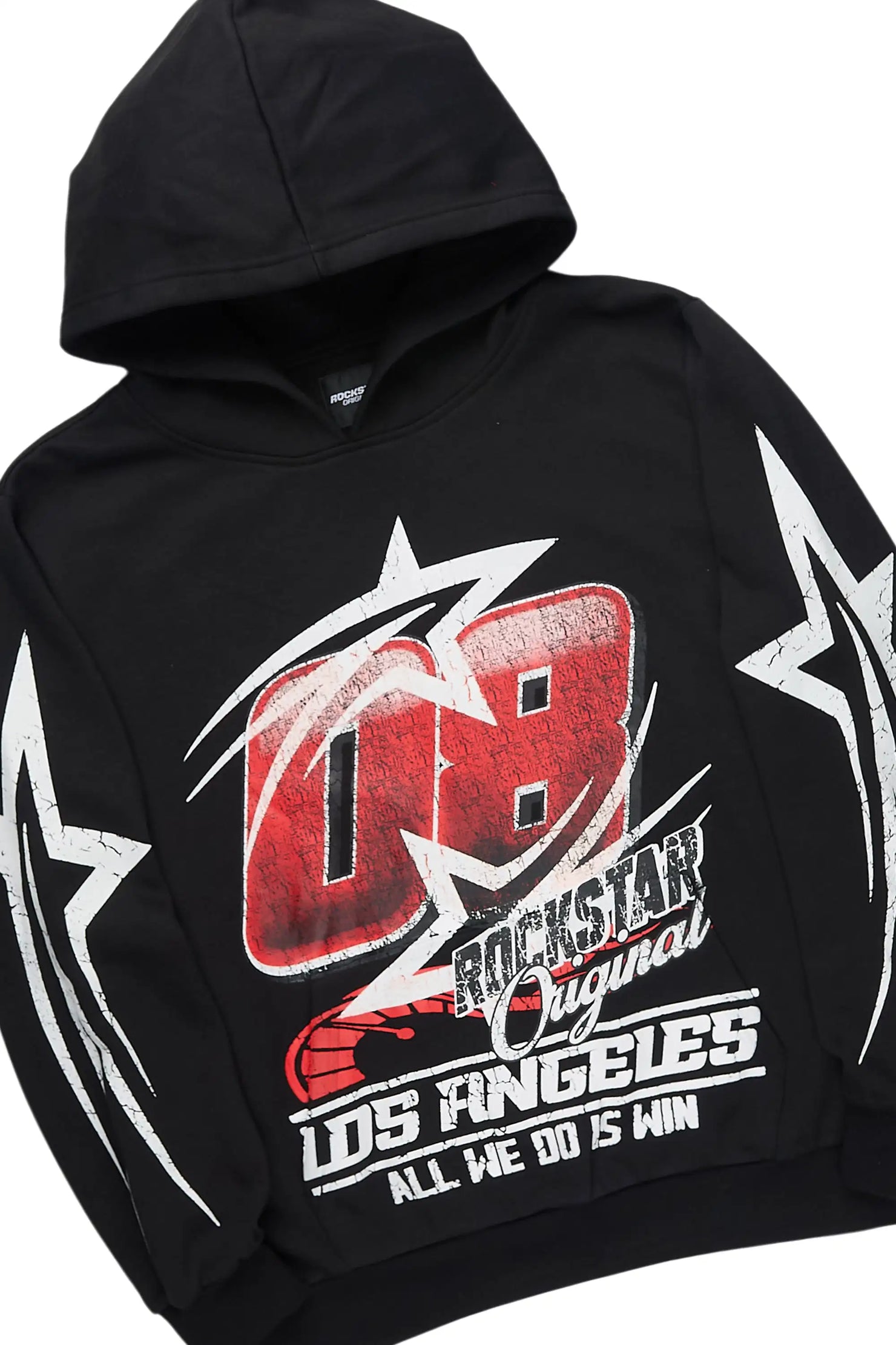 Kastell Black Hoodie/Stacked Pant Track Set