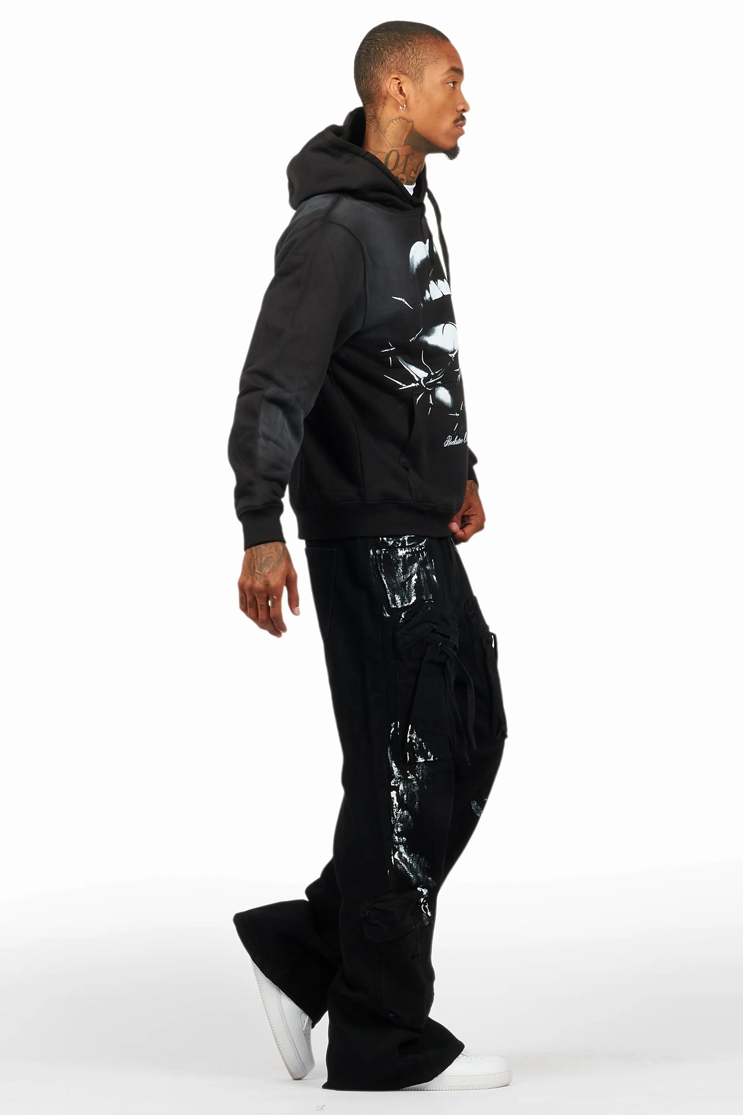 Schmear Black/White Hoodie/Baggy Fit Jean Bundle