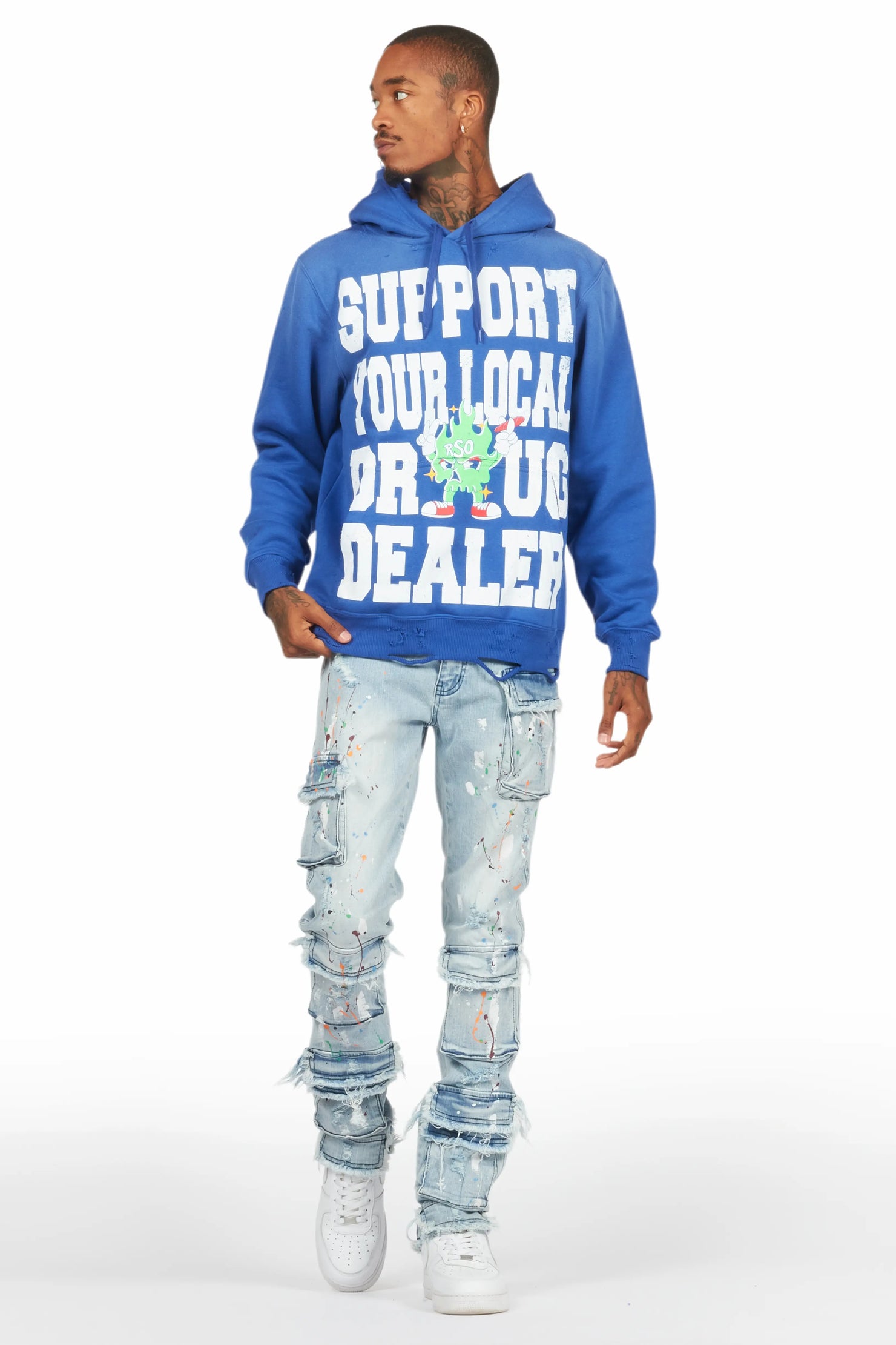 Yasu Blue Painter Slim Fit Jeans