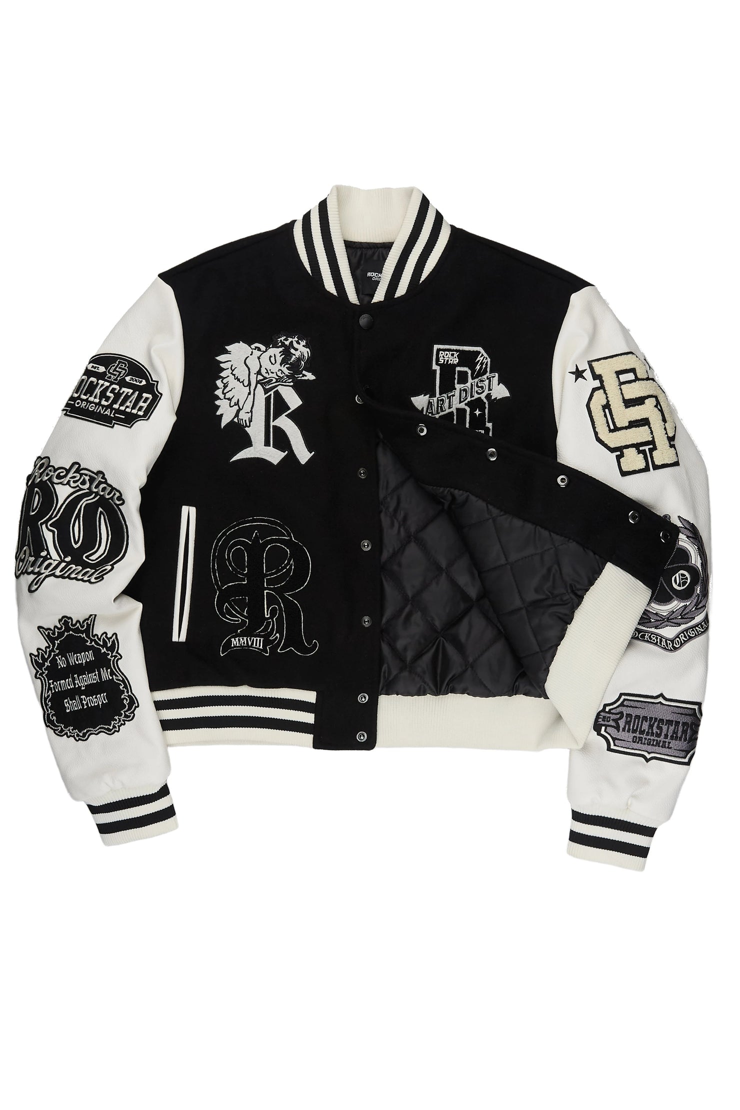 Shamarria Black Oversized Varsity Jacket