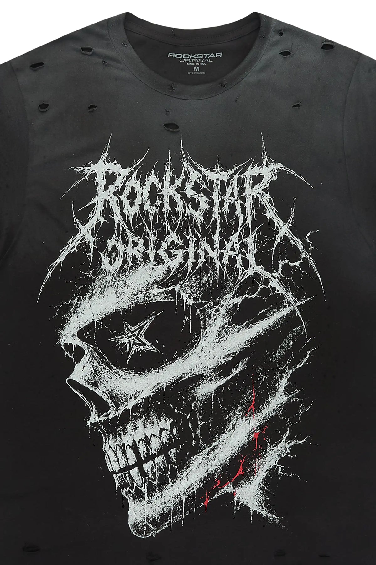 Locke Black Oversized Graphic T-Shirt