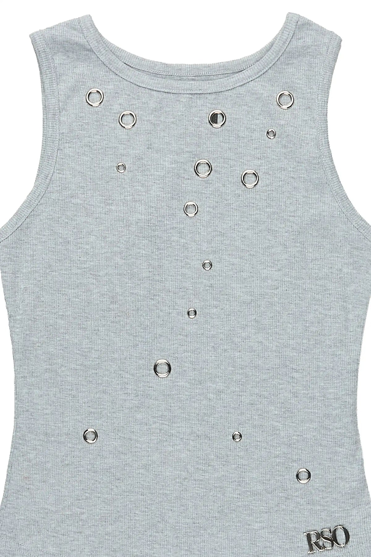 Totanika Grey Grommet Tank Top