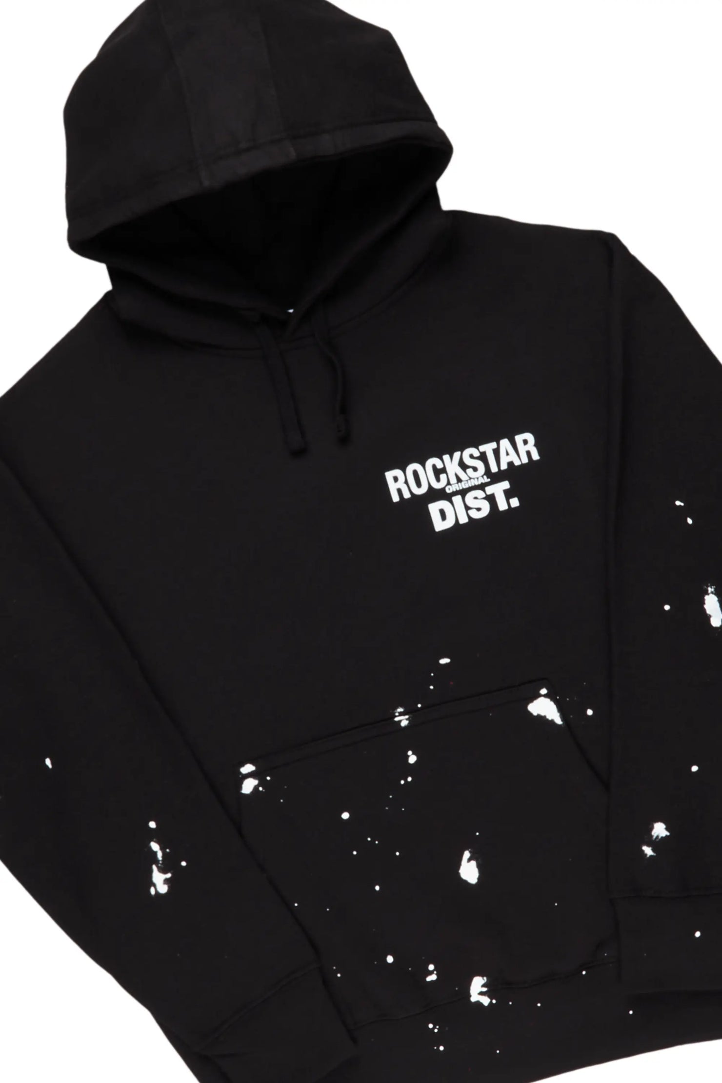 Raffer Black/Red Hoodie/Stacked Flare Pant Set