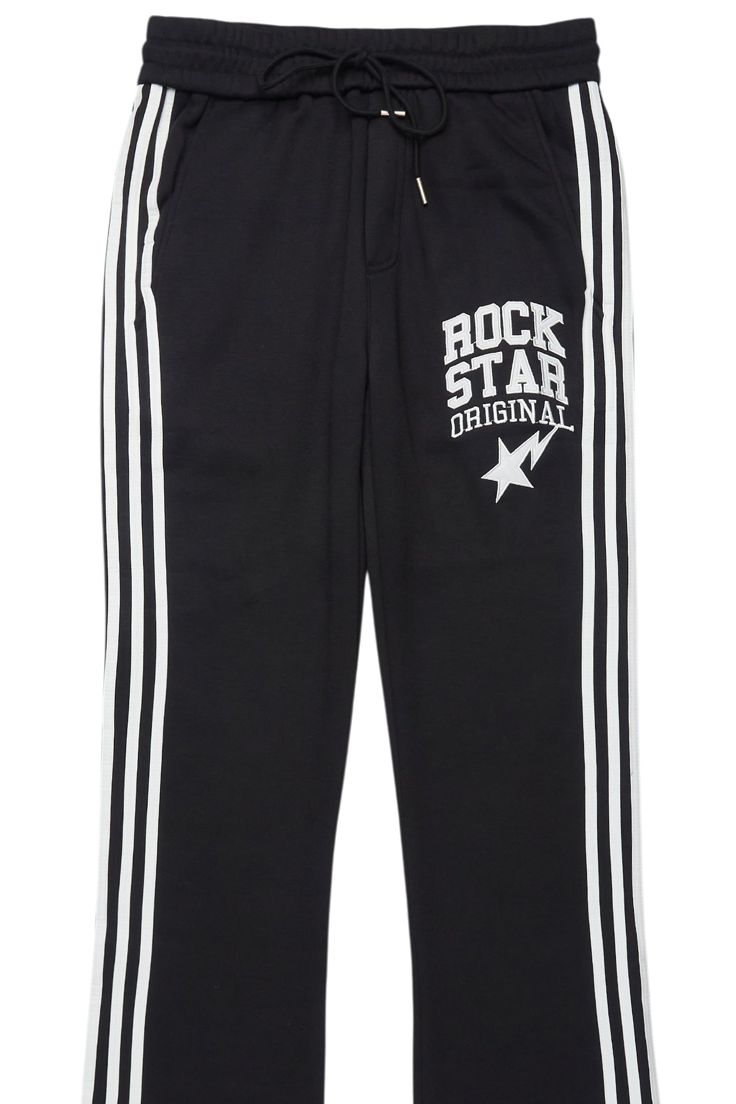 Gerrit Black Fleece Stacked Baggy Track Pant