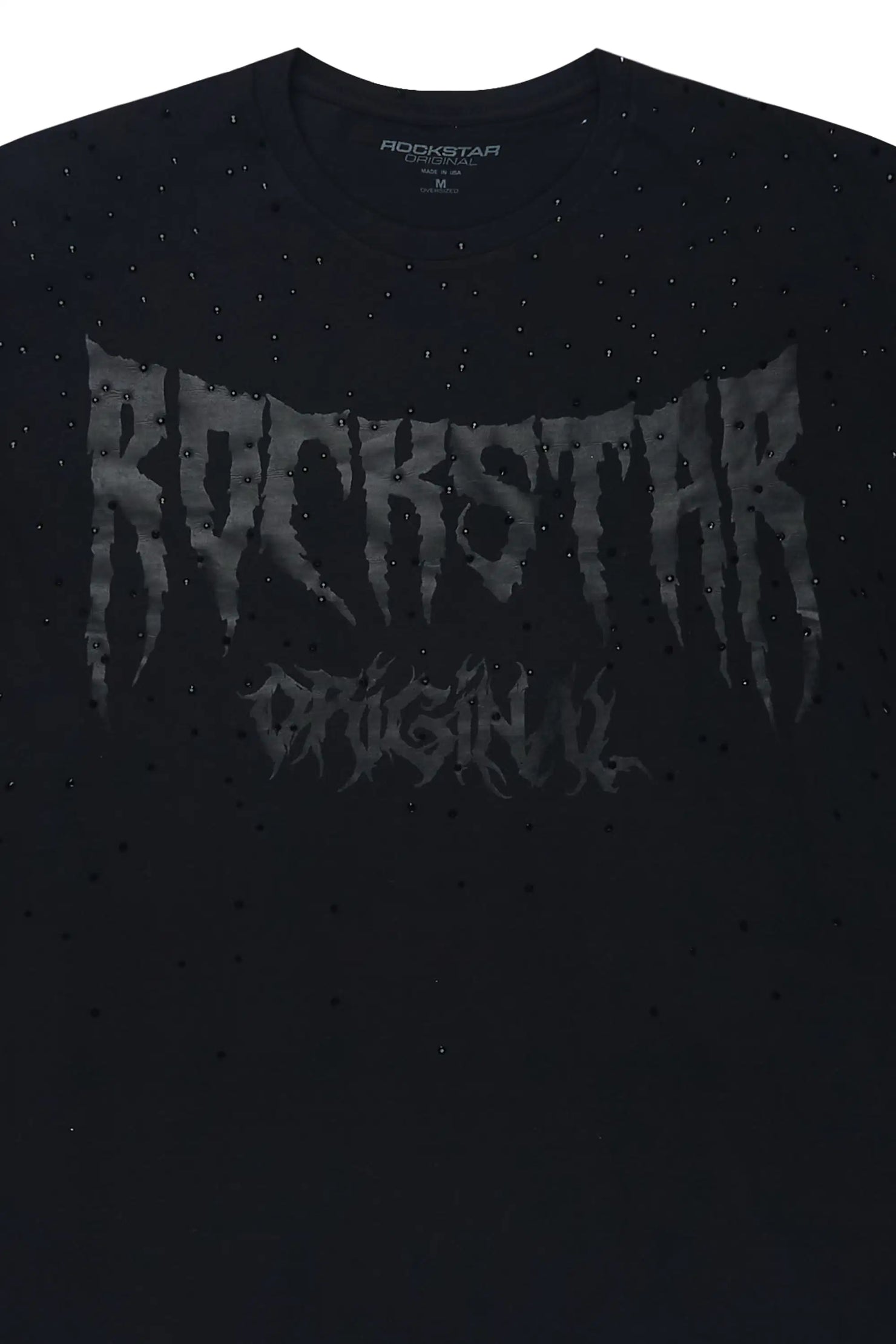 Andreas 2.0 Black Rhinestone T-Shirt