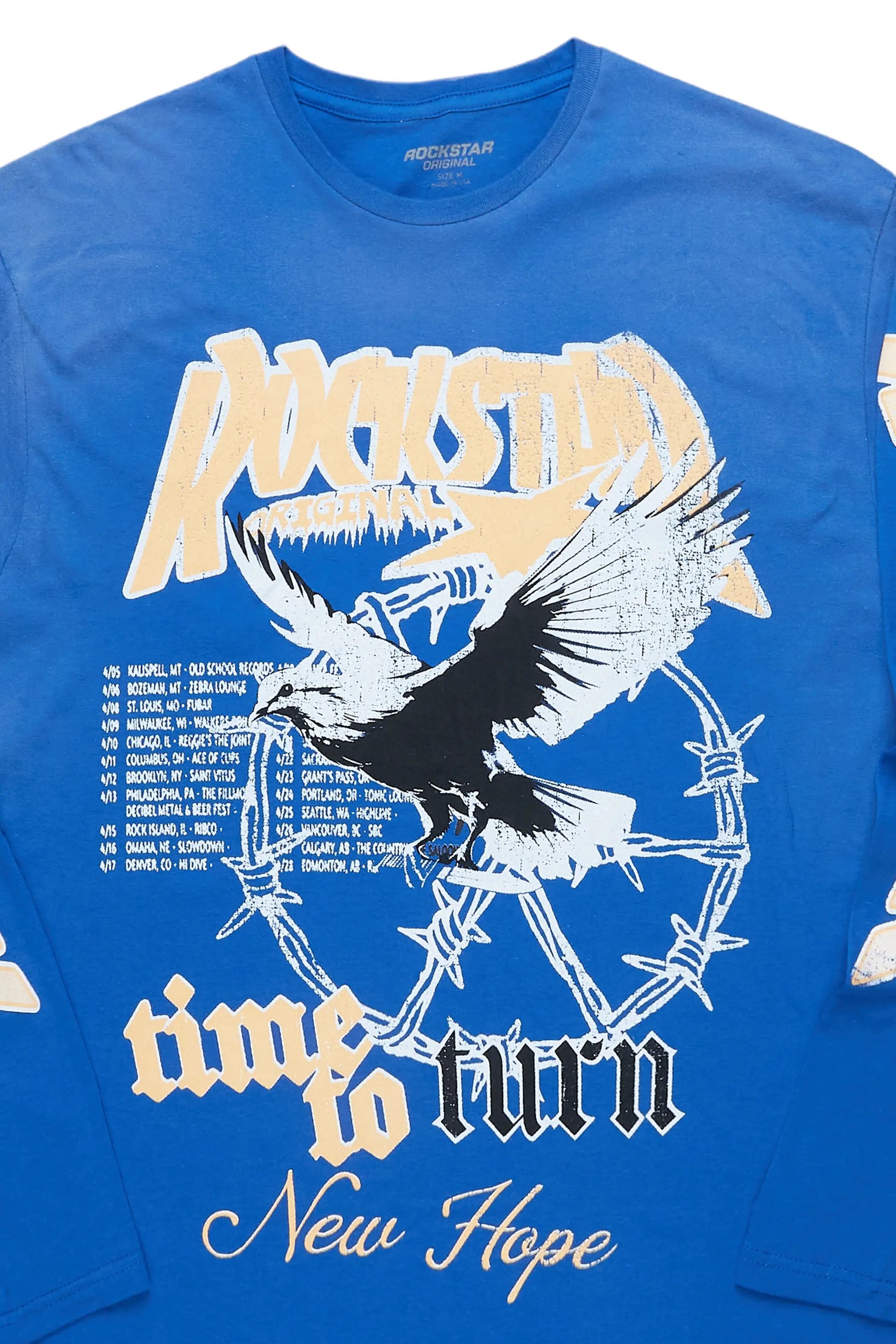Burial Royal Blue Long Sleeve Graphic T-Shirt